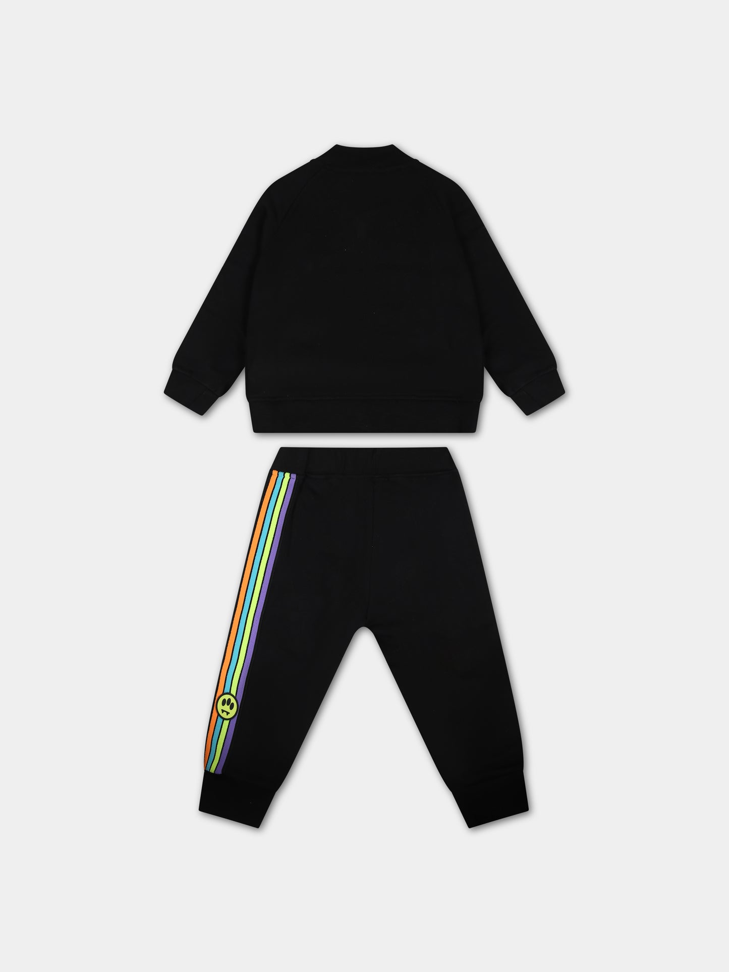 Completo nero per neonati con logo e smile,Barrow,F3BKUNTP104 110