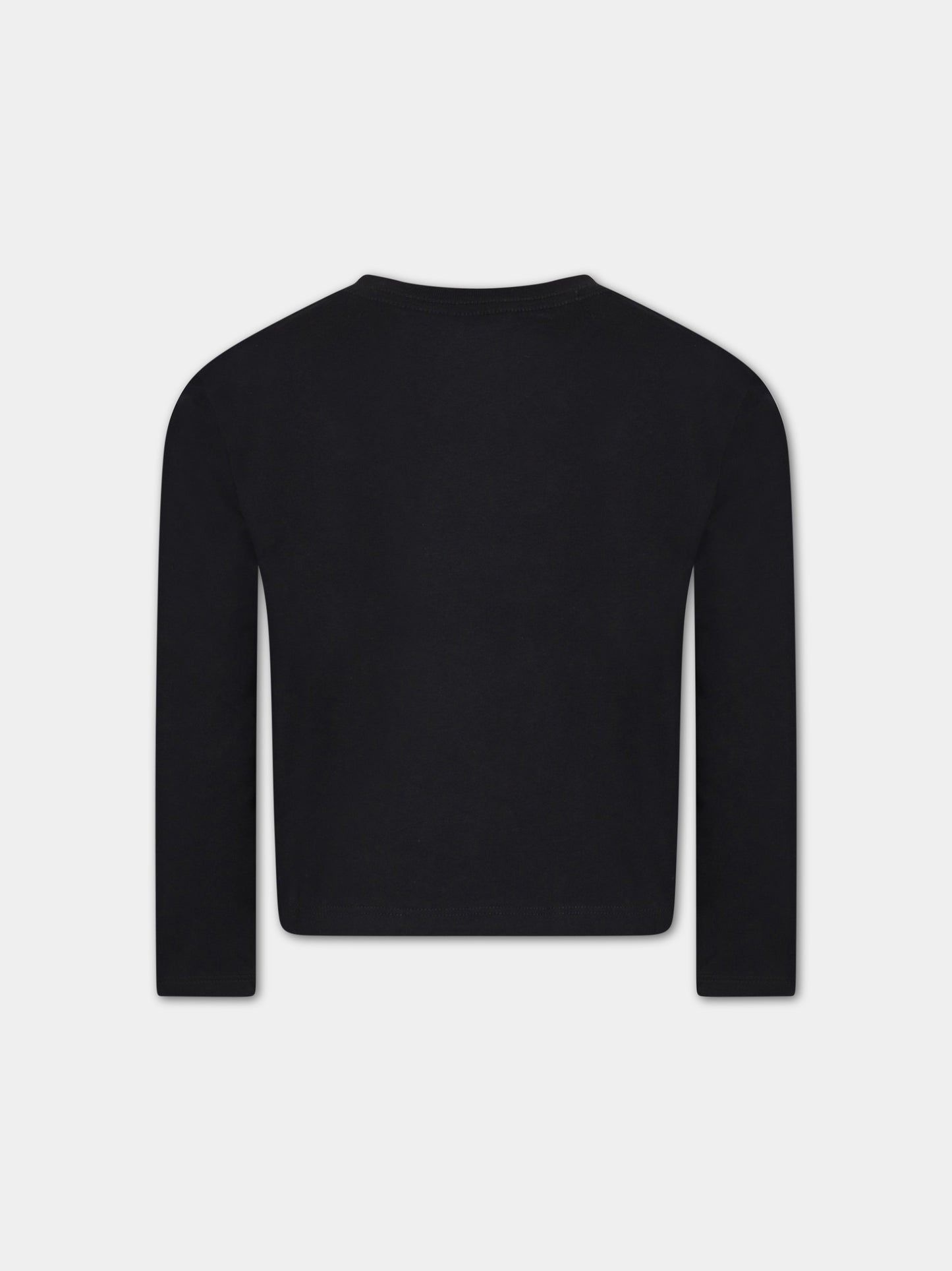 T-shirt nera per bambino con logo,Levi's Kids,4EG315 023