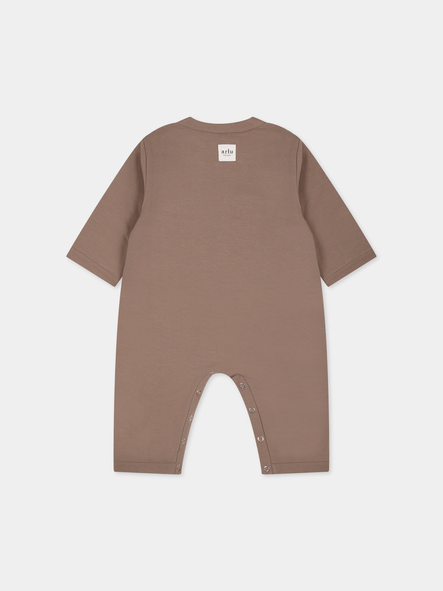 Tutina beige per neonati con logo,Arlu Kidswear,TUTONE BOUBLE