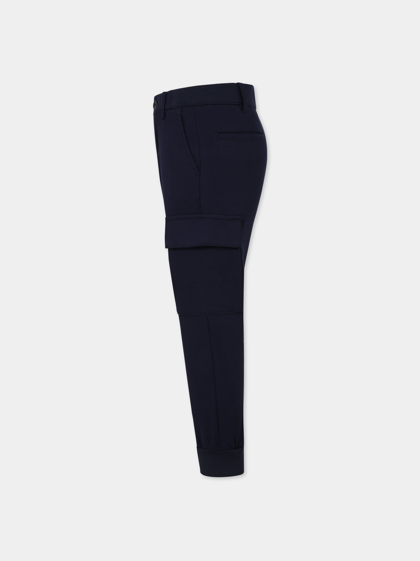 Pantaloni blu per bambino con logo,Boss,J24843 849