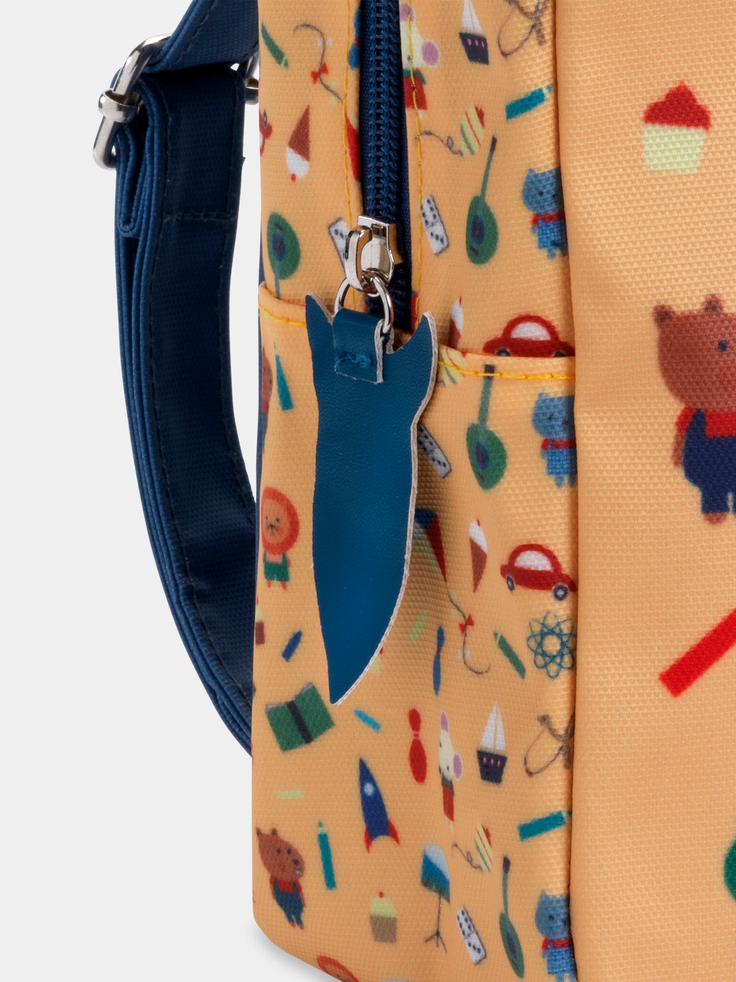 Zaino beige per bambini con orso,Djeco,DD00251