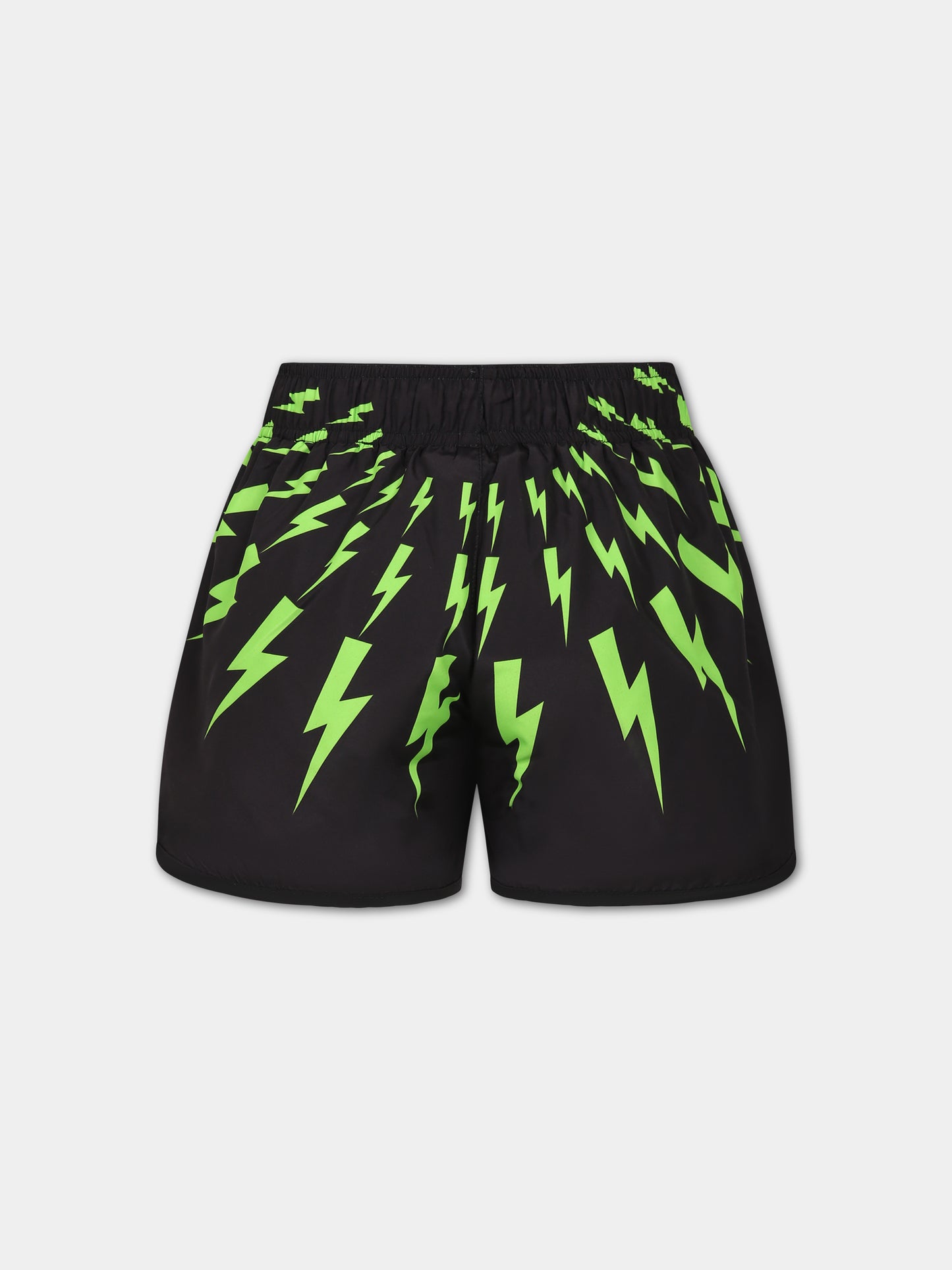 Boxer mare nero per bambino con iconiche saette,Neil Barrett Kids,033626 110/48