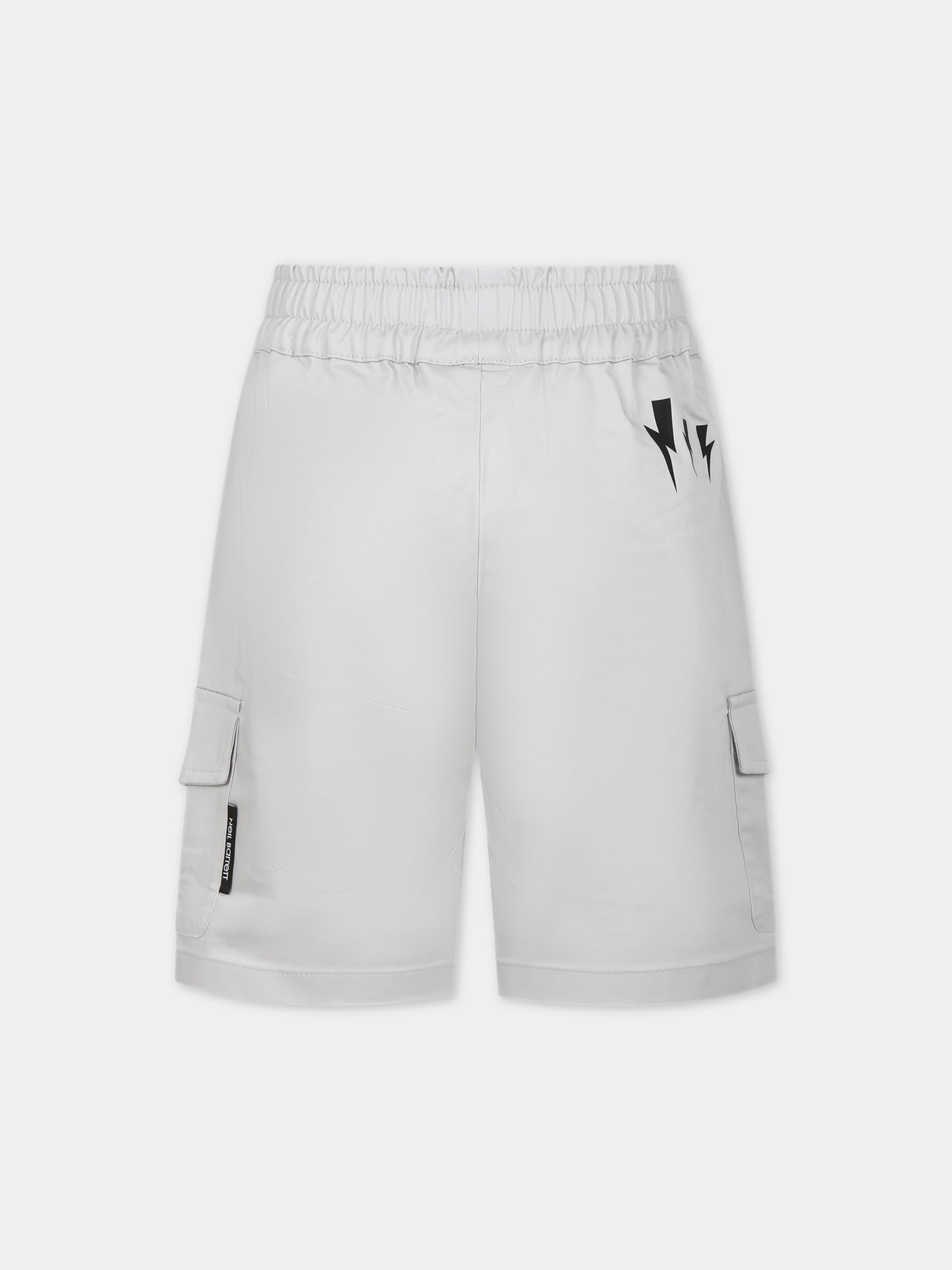 Shorts sportivo grigio per bambino,Neil Barrett Kids,033650 005