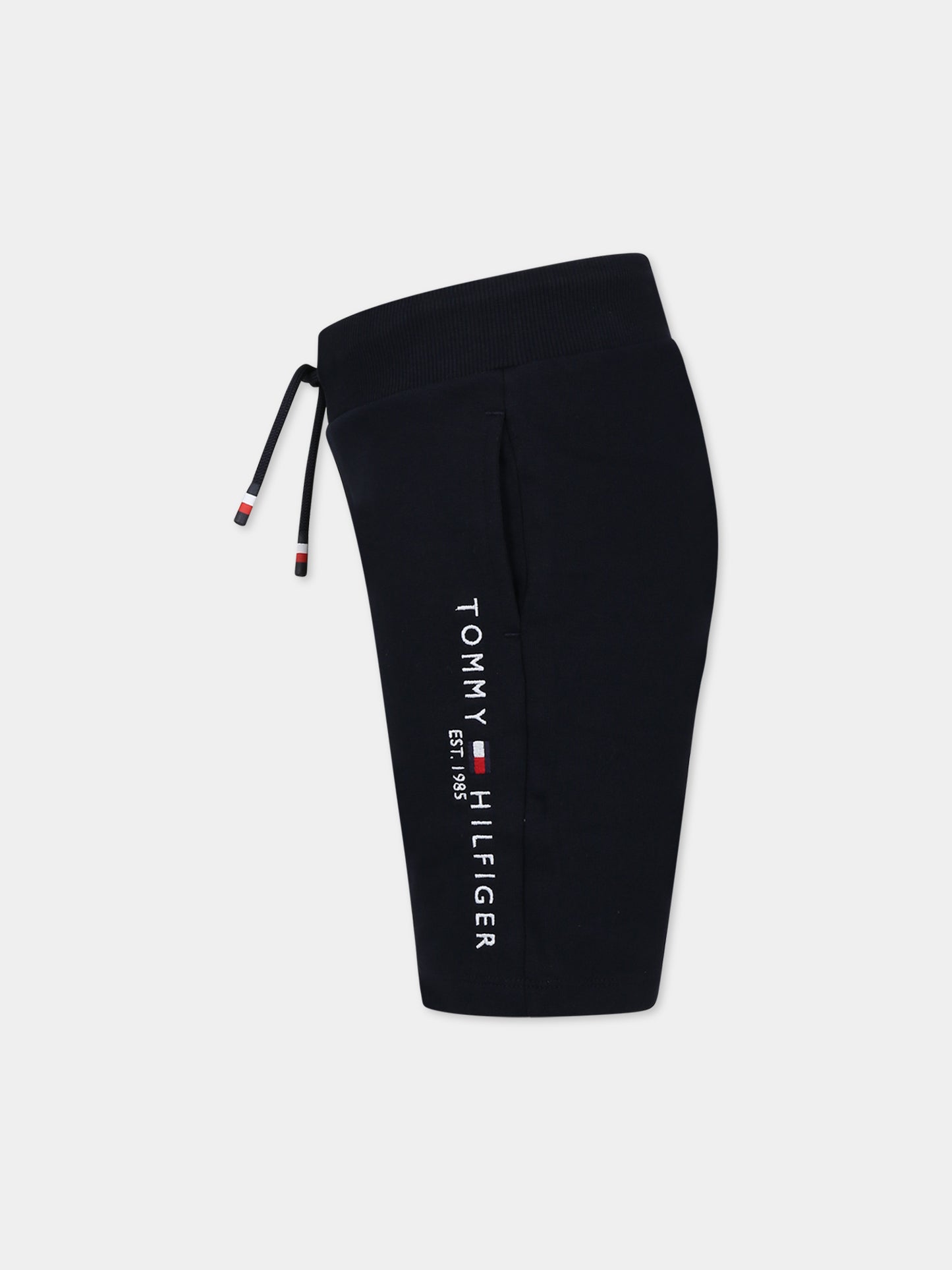 Shorts blu per bambino con logo,Tommy Hilfiger Junior,KB0KB07116