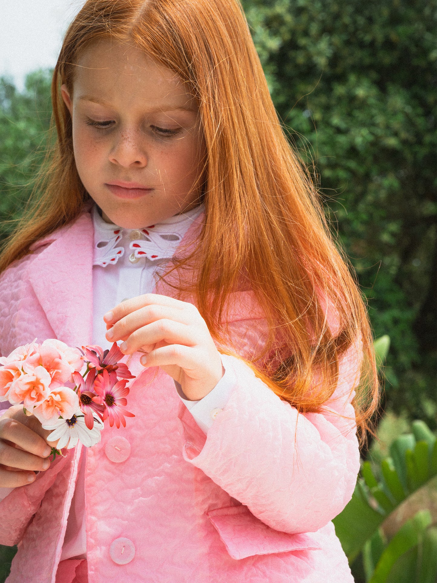 White shirt for girl with hands