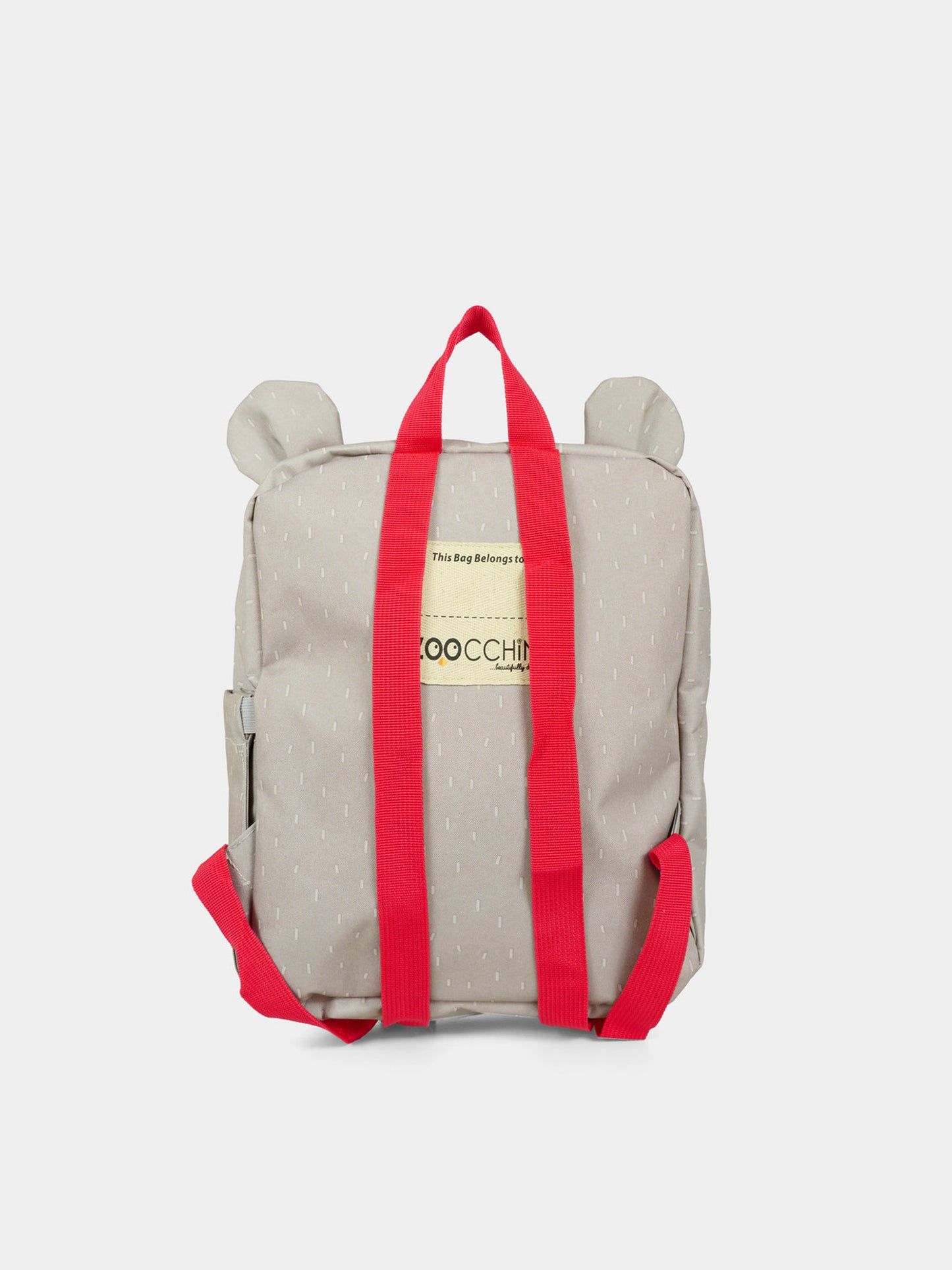 Grey backpack for babykids with koala