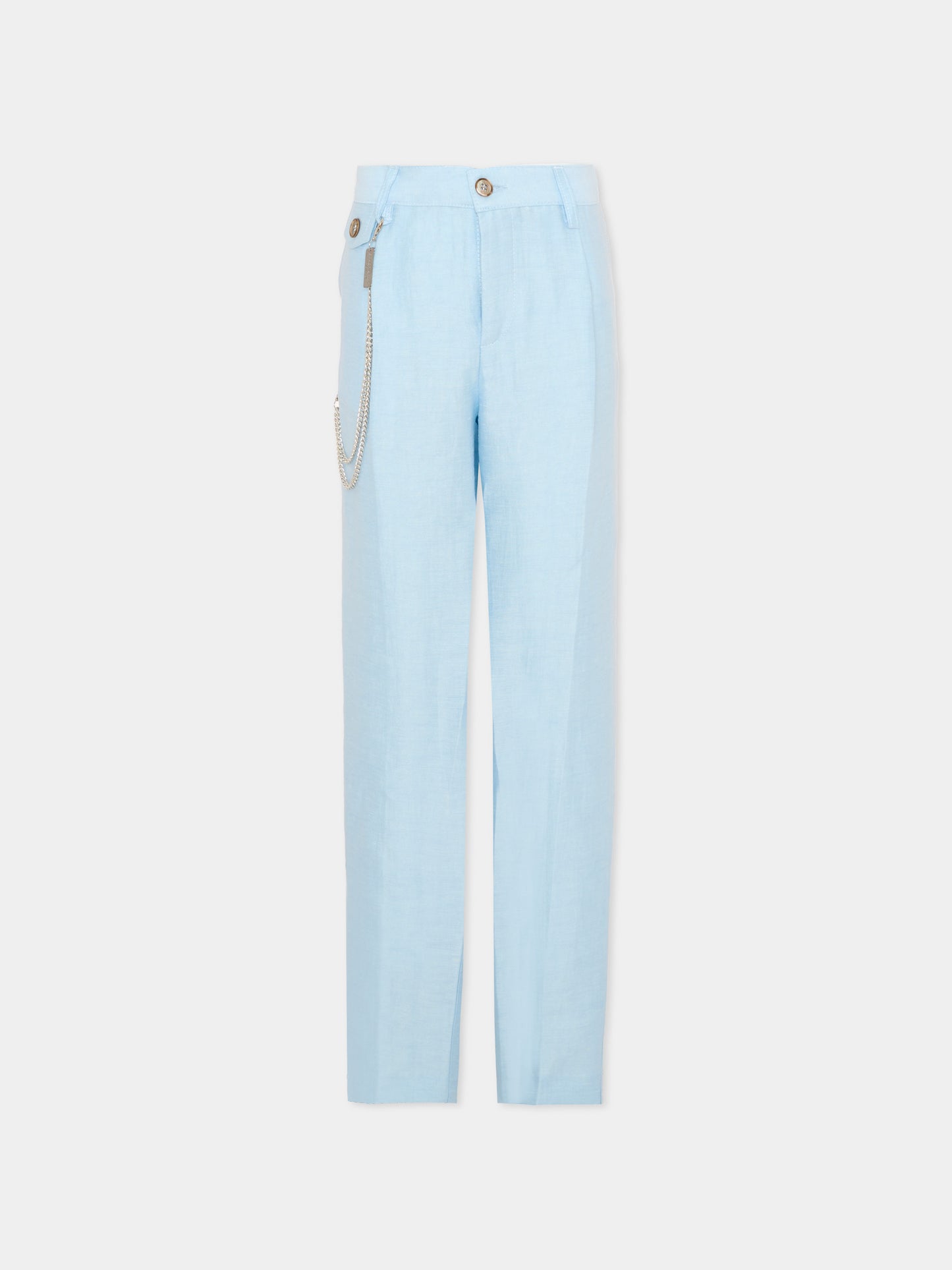 Elegant light blue suit for boy