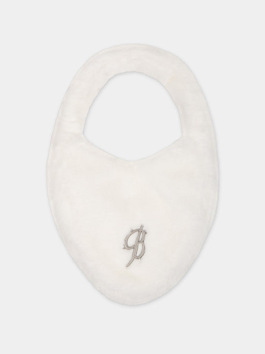 White bag for girl with logo