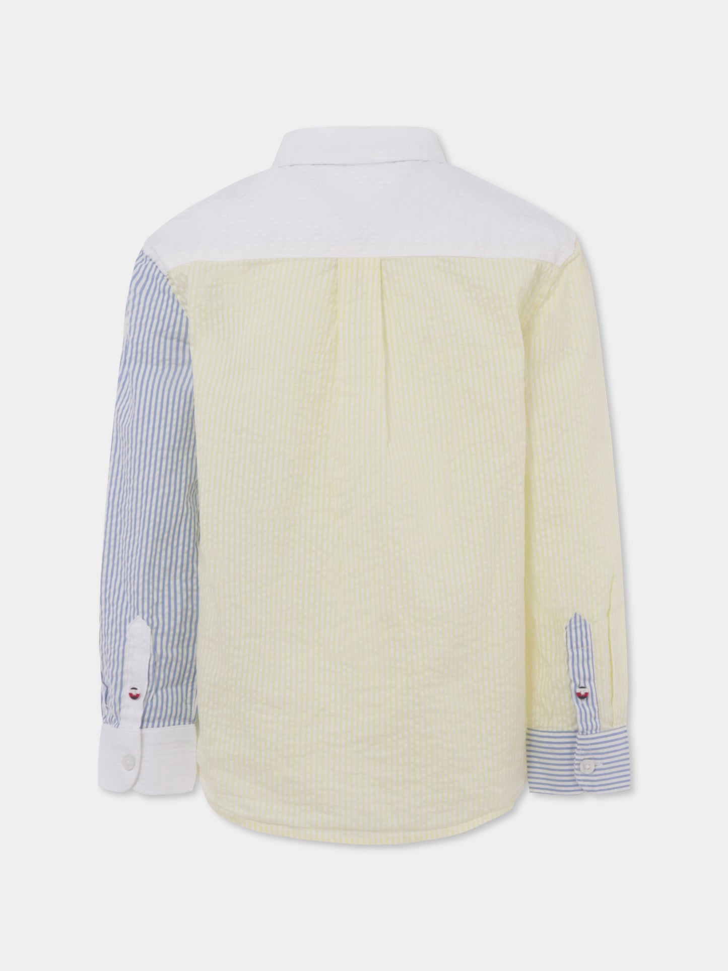 Multicolor shirt for boy with flag