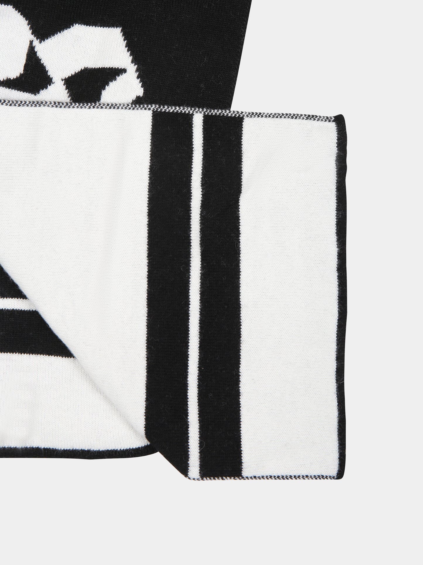 Black scarf for kids with logo