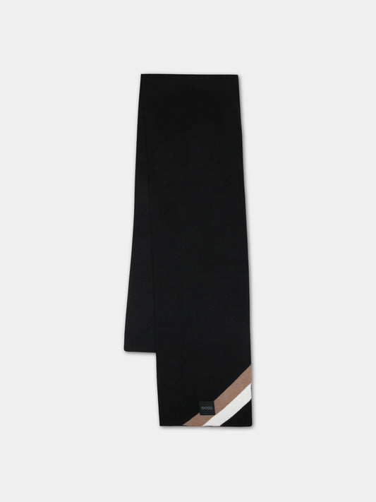 Black scarf for boy