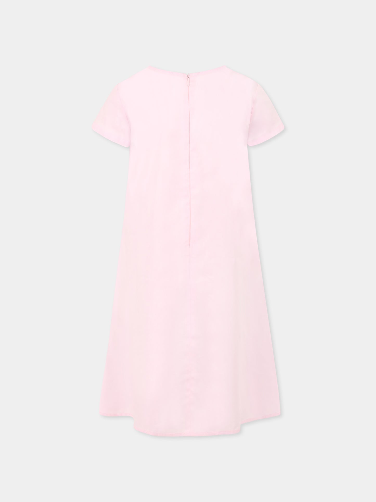 Vestito rosa per bambina con mani,Vivetta Kids,VE2536R