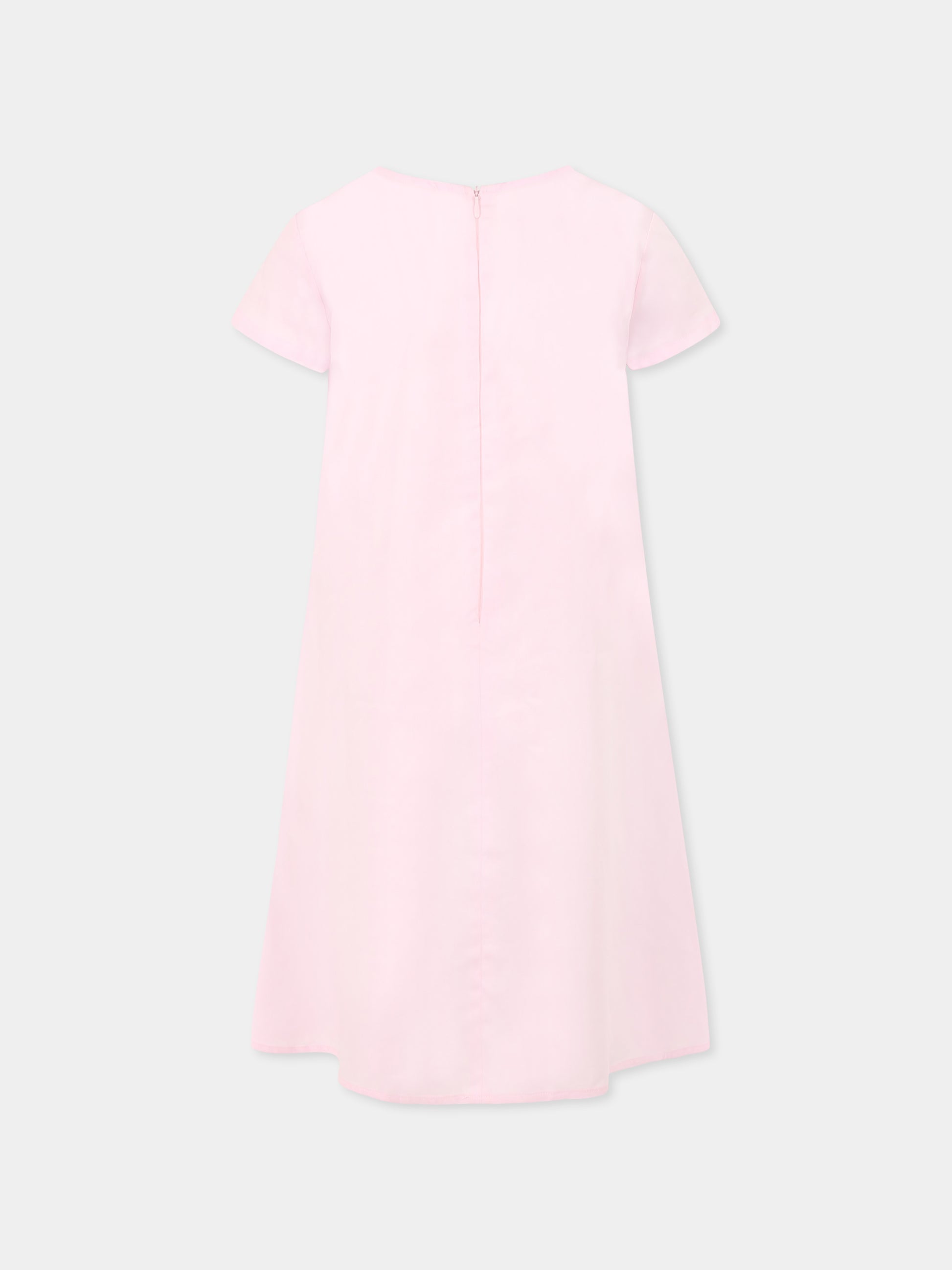 Vestito rosa per bambina con mani,Vivetta Kids,VE2536R