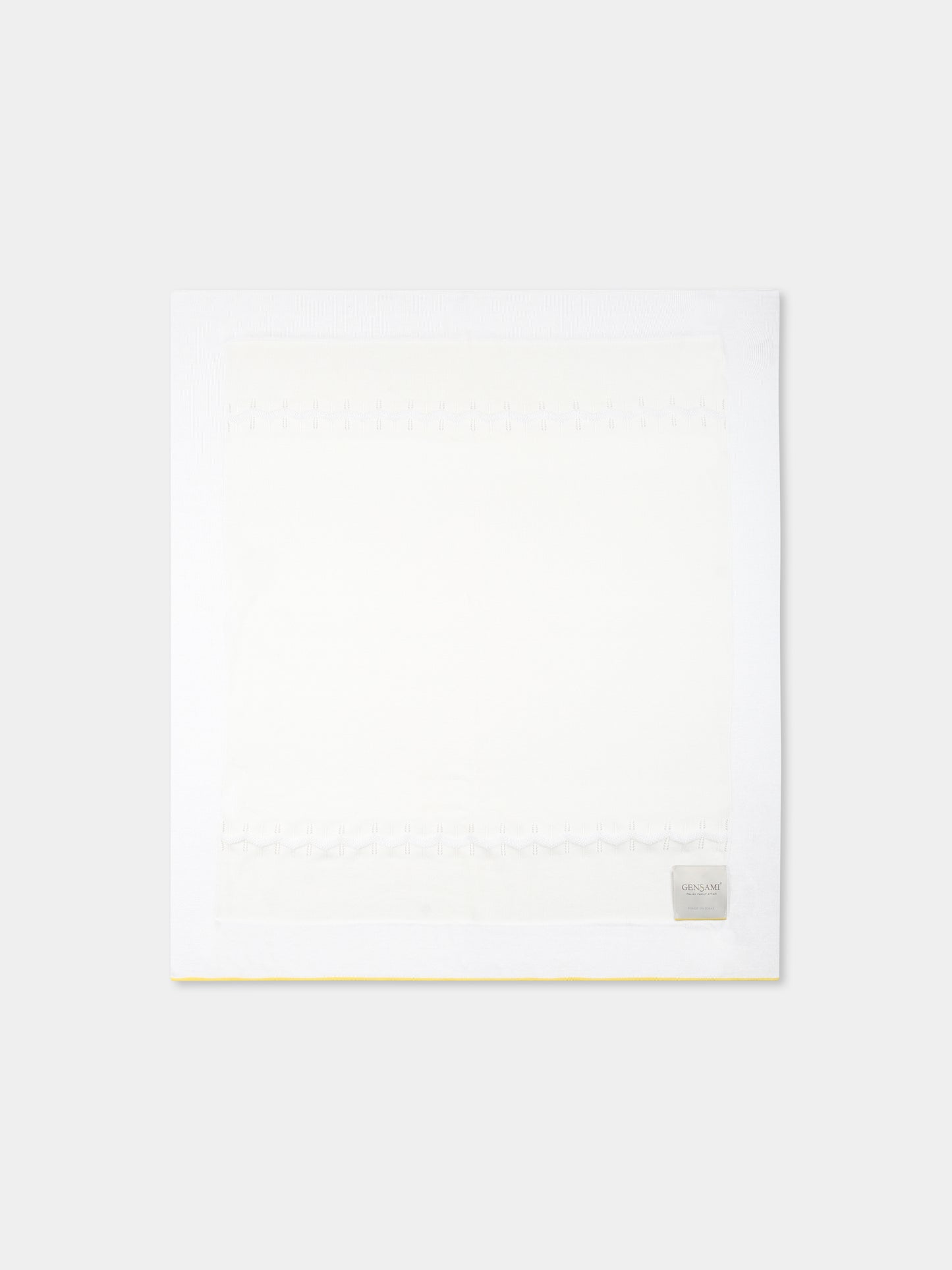 Coperta avorio per neonati con onde,Gensami,COP03-B-ONDA OFF WHITE