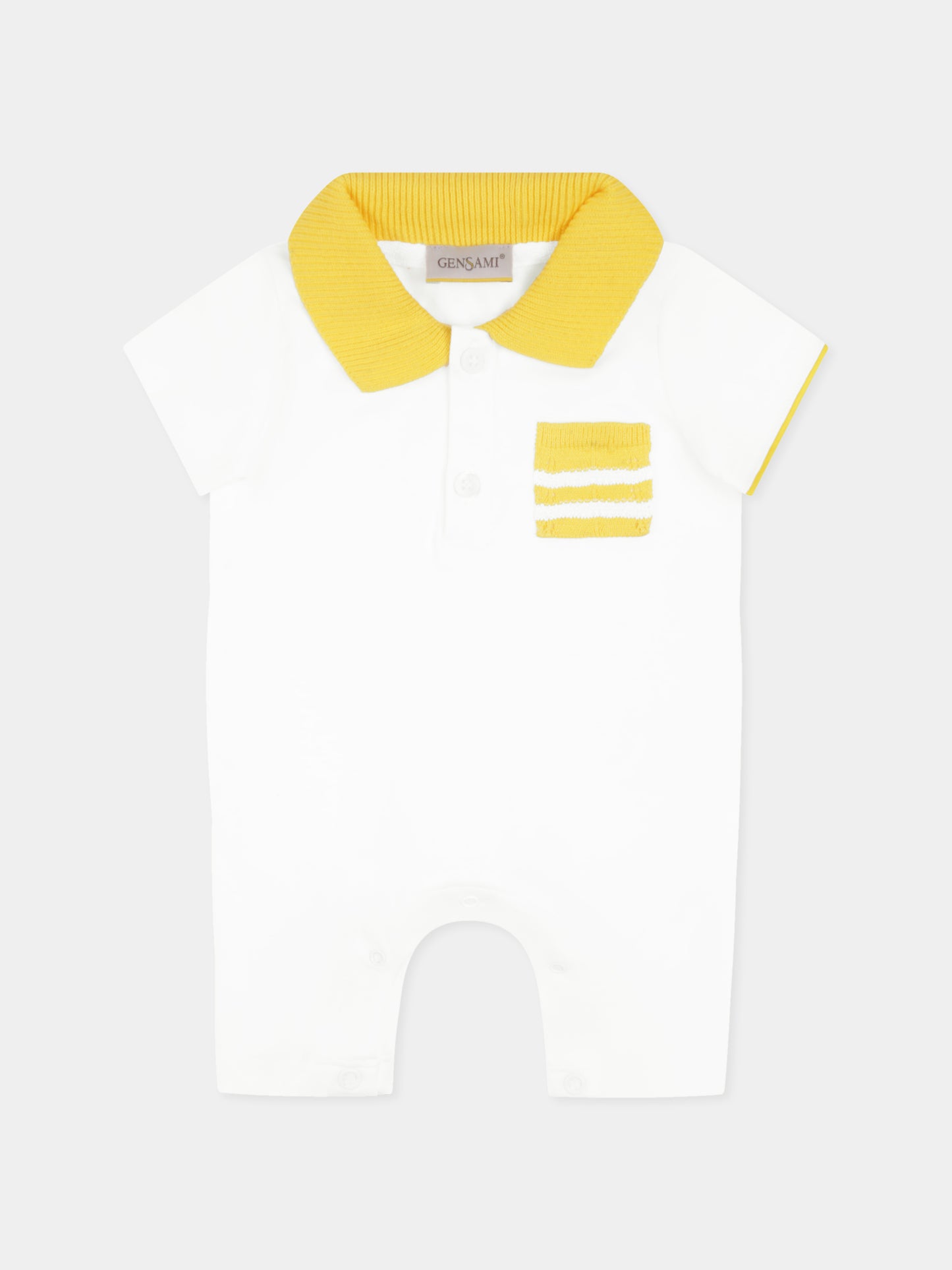 Set pagliaccetto avorio per neonati,Gensami,BOX16-B-ONDA SUNRISE YELLOW