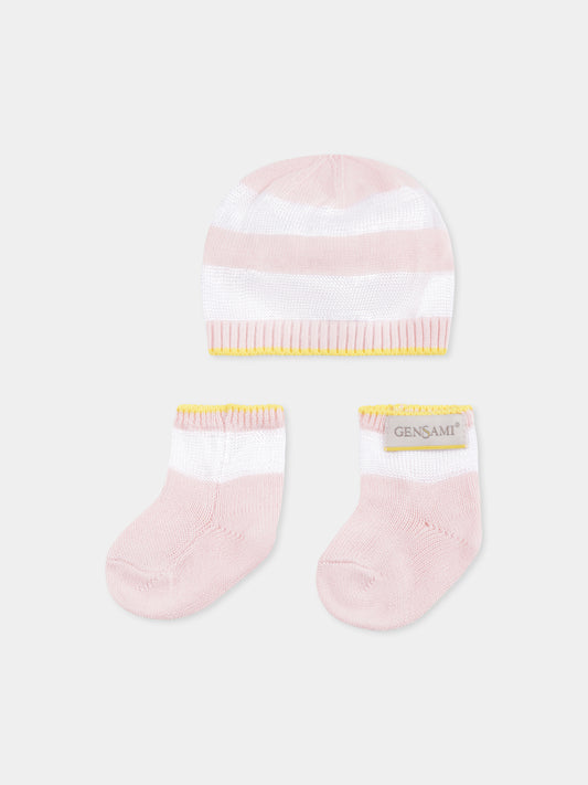 Pink accessory set for baby girl