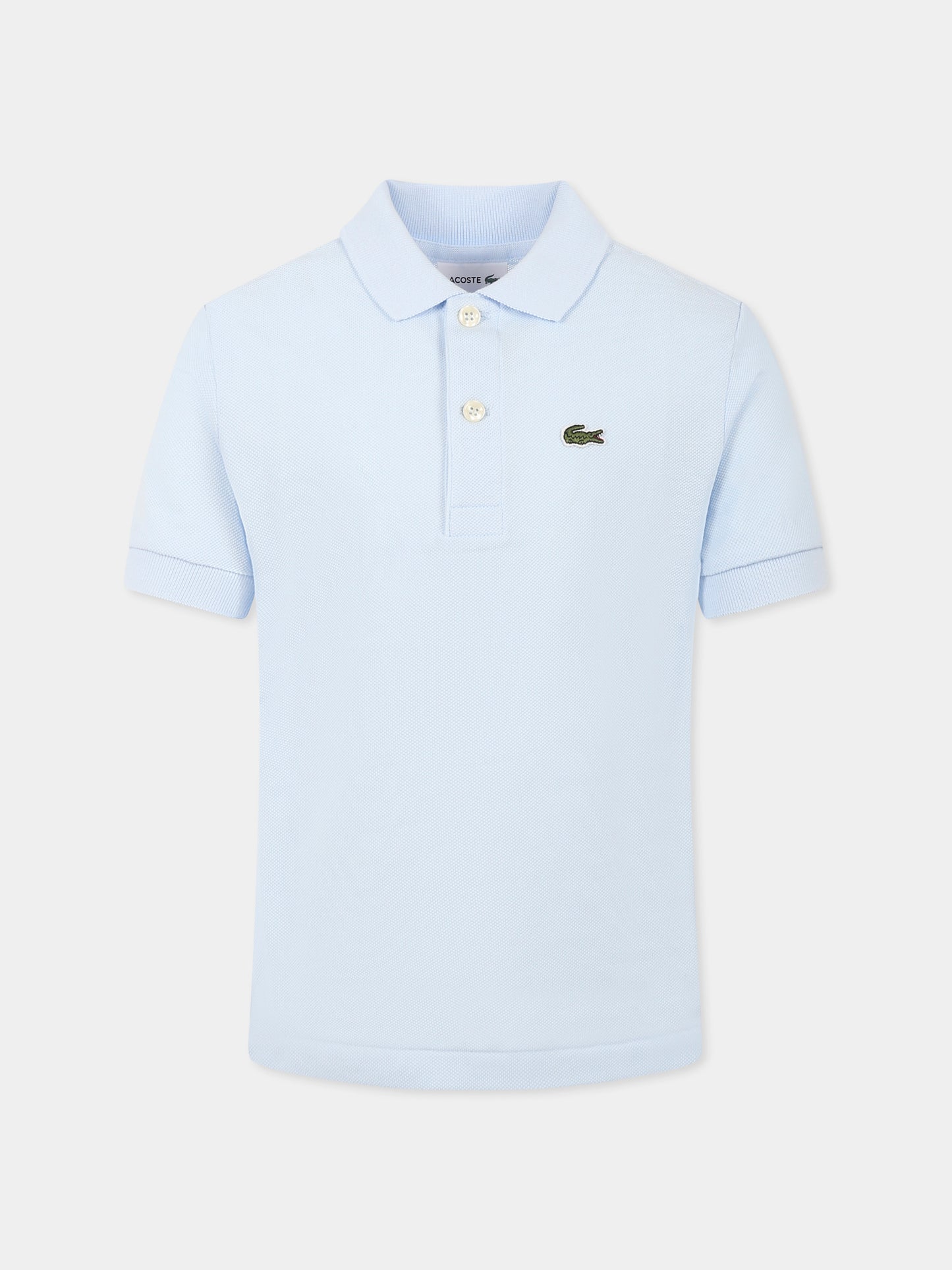 Polo celeste per bambini con coccodrillo,Lacoste,PJ2909 T01
