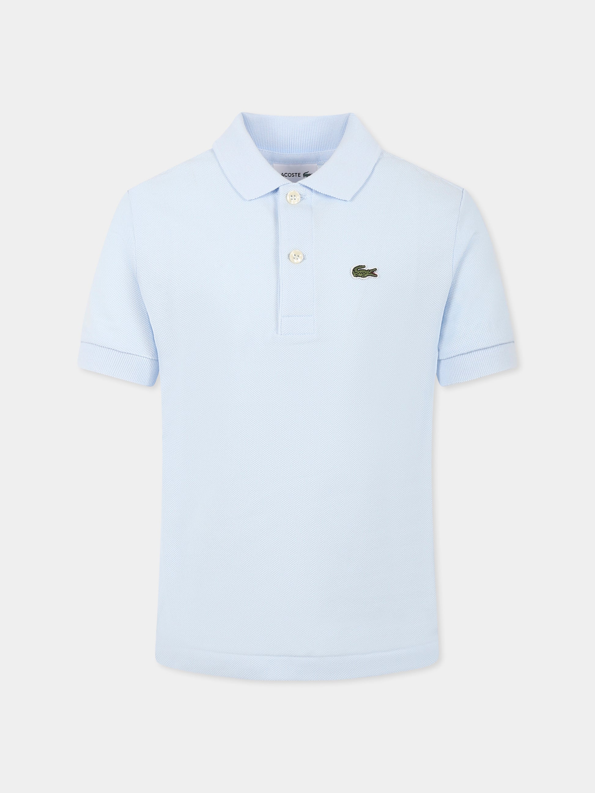 Polo celeste per bambini con coccodrillo,Lacoste,PJ2909 T01
