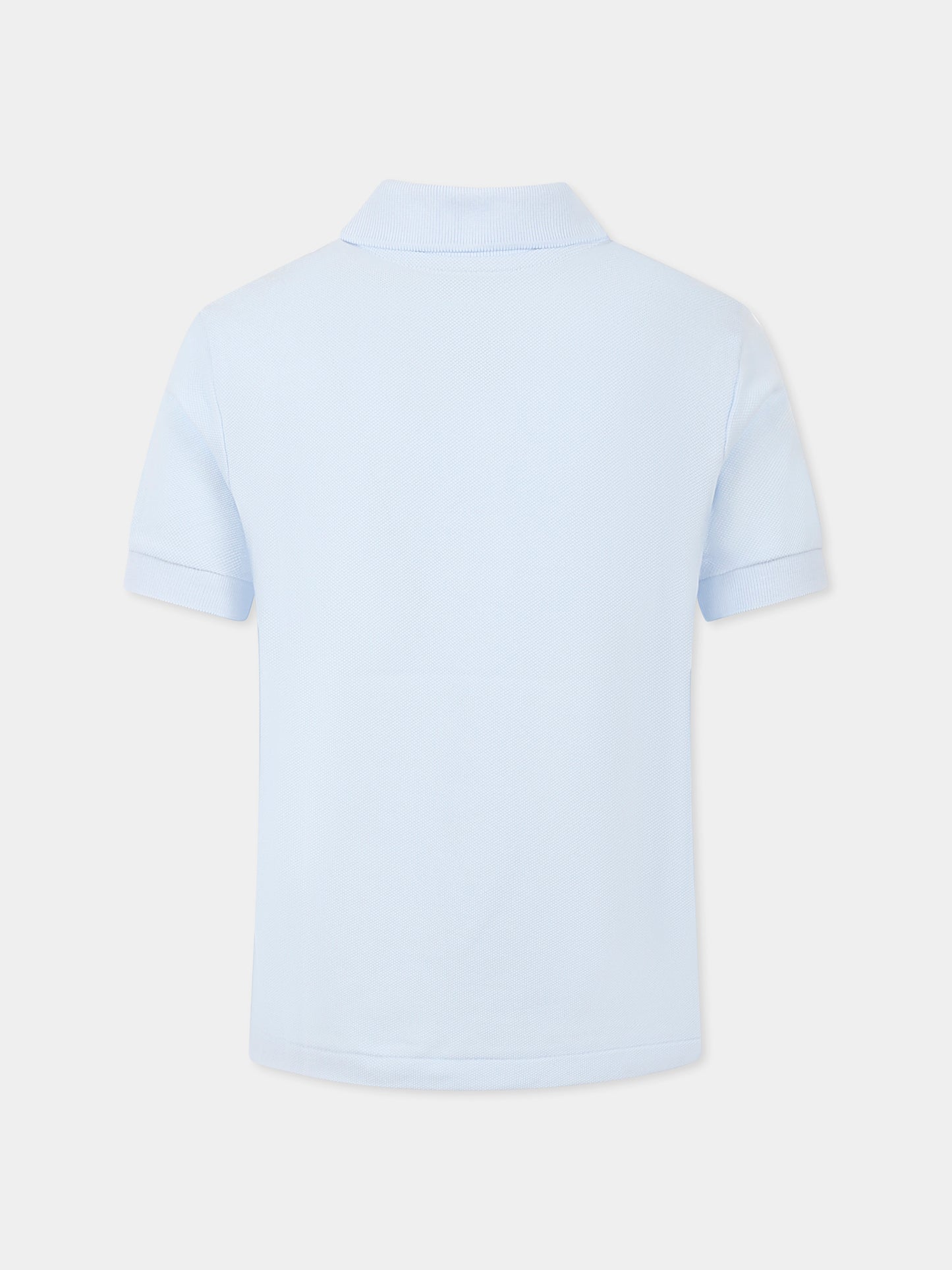 Polo celeste per bambini con coccodrillo,Lacoste,PJ2909 T01