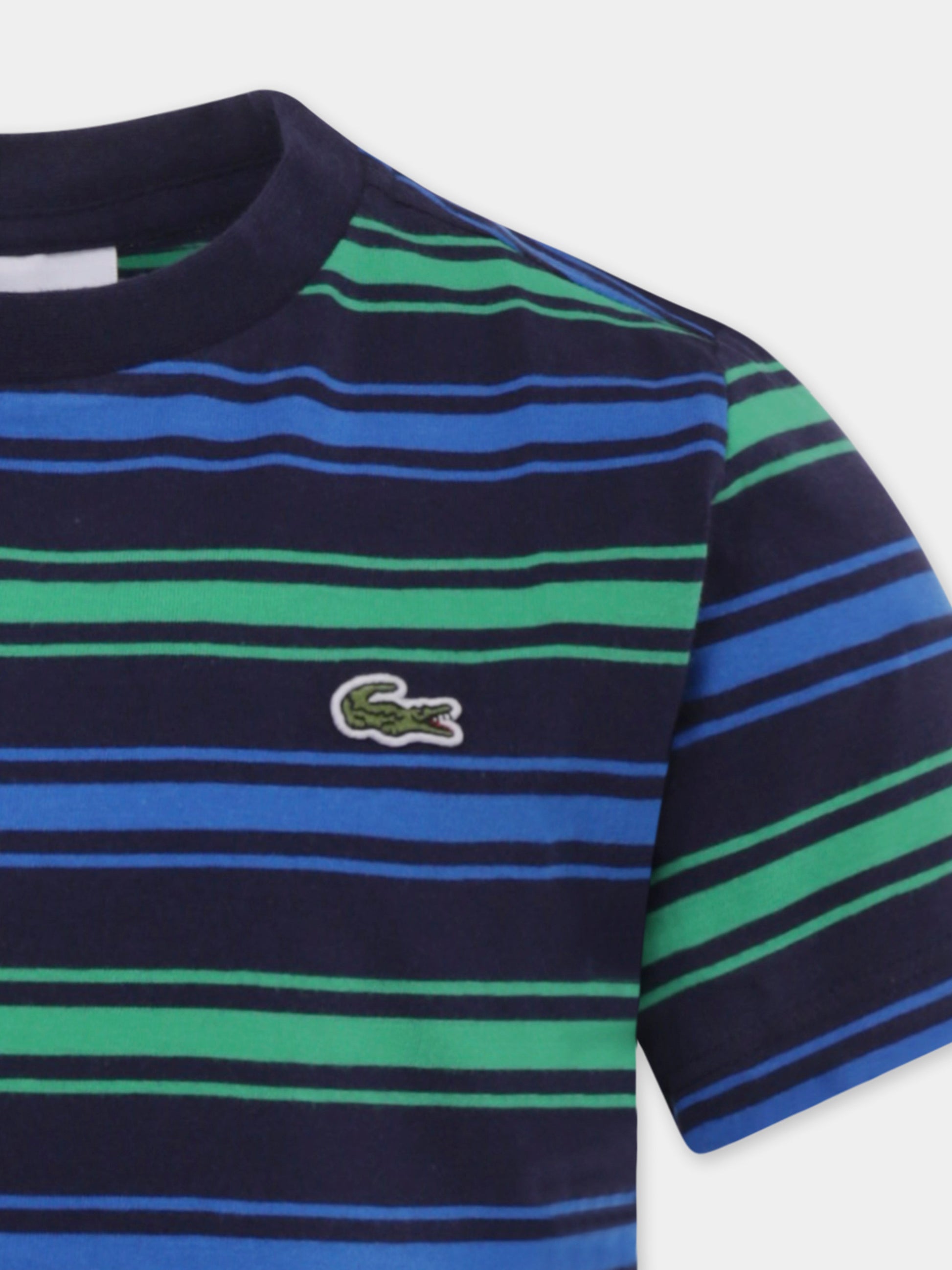T-shirt verde per bambino,Lacoste,TJ8408 I0T