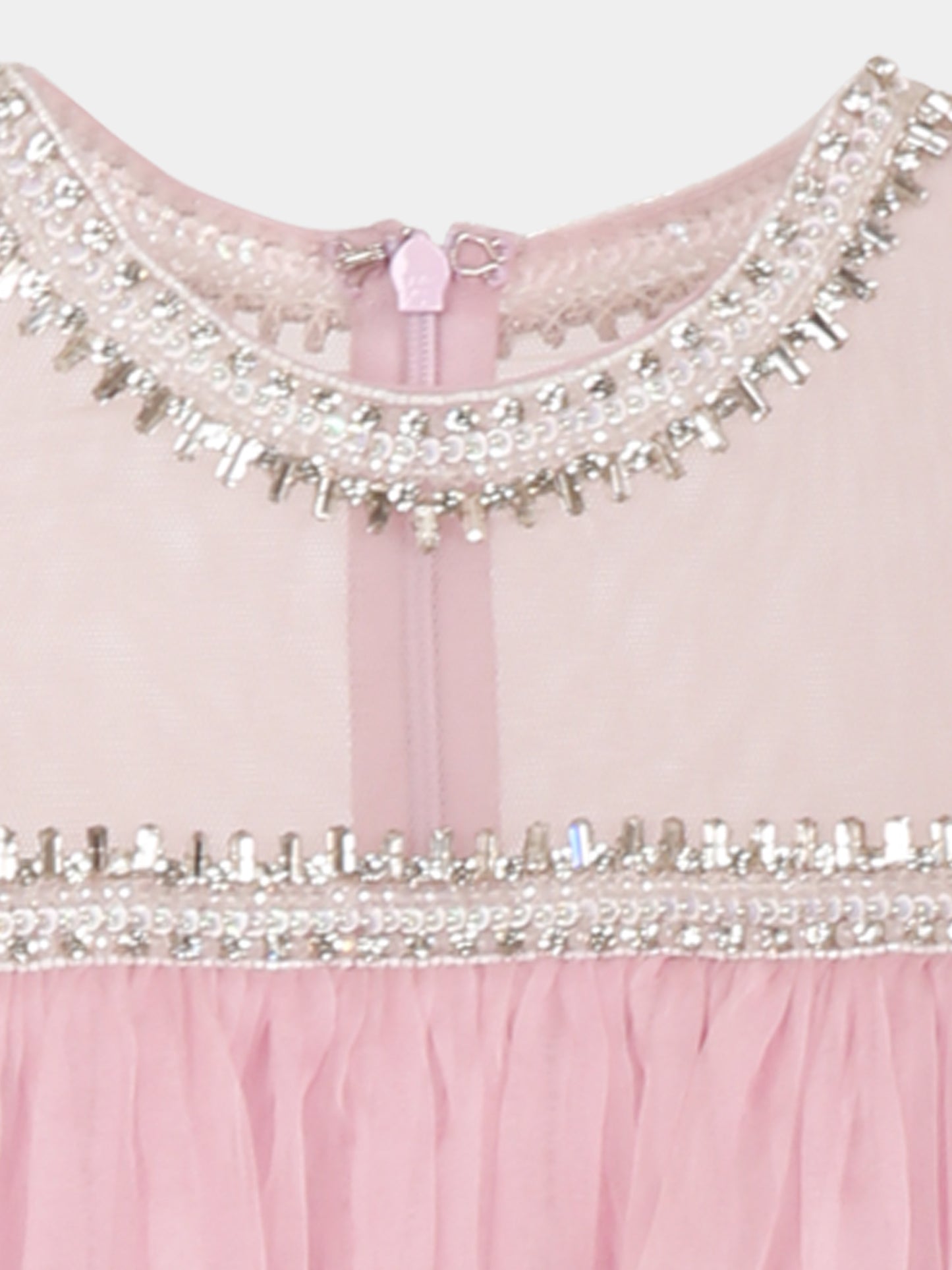 Purple dress for girl with crystals