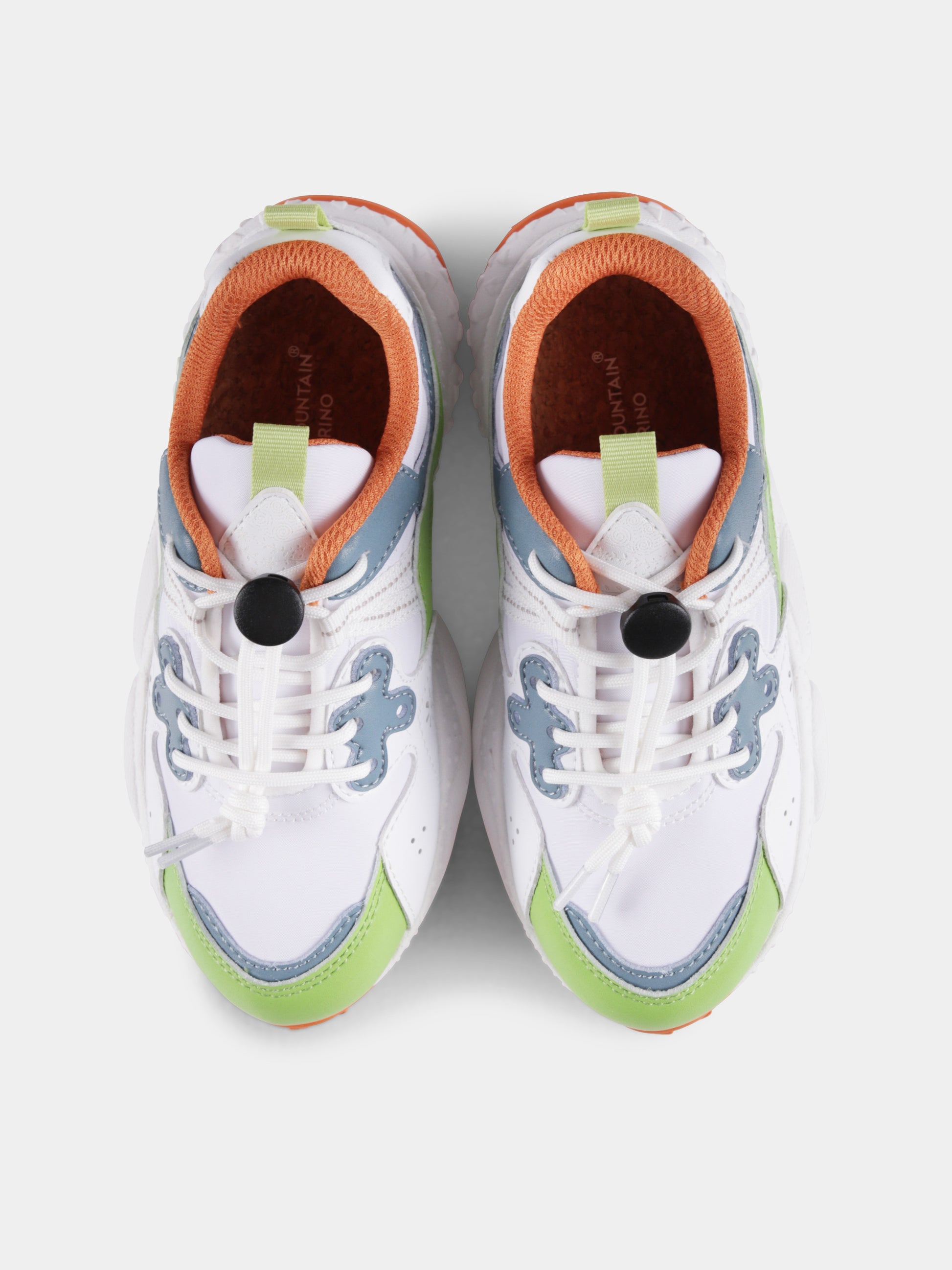 Sneakers Yamano bianche per bambini,Flower Mountain,001 2015497 21 1F28 YAMANO