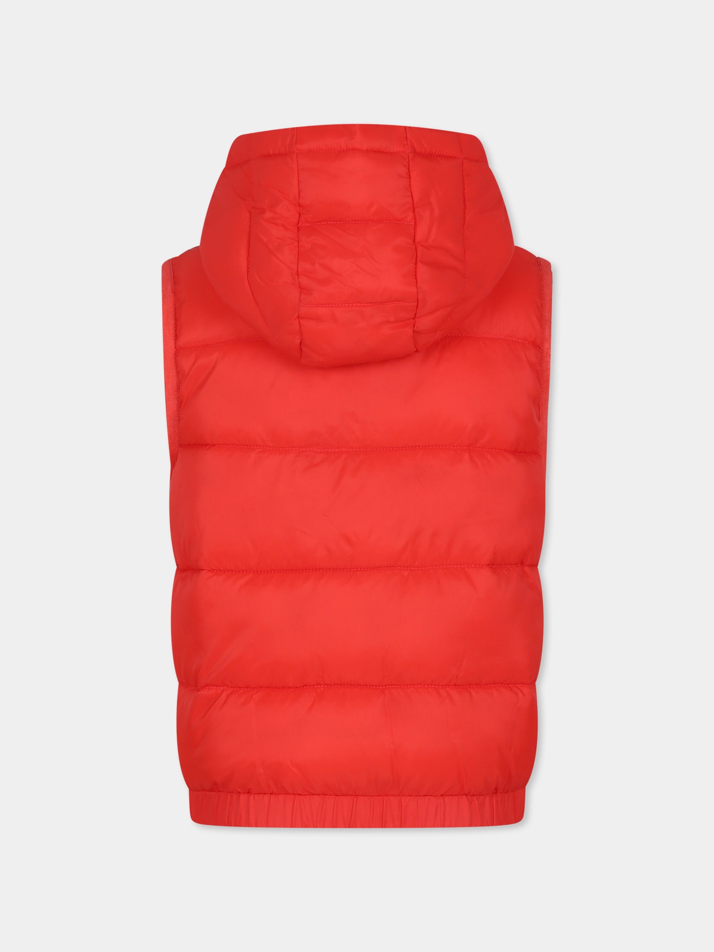 Gilet rosso per bambino con Teddy Bear,Moschino Kids,HUS04Q L3A69 50109