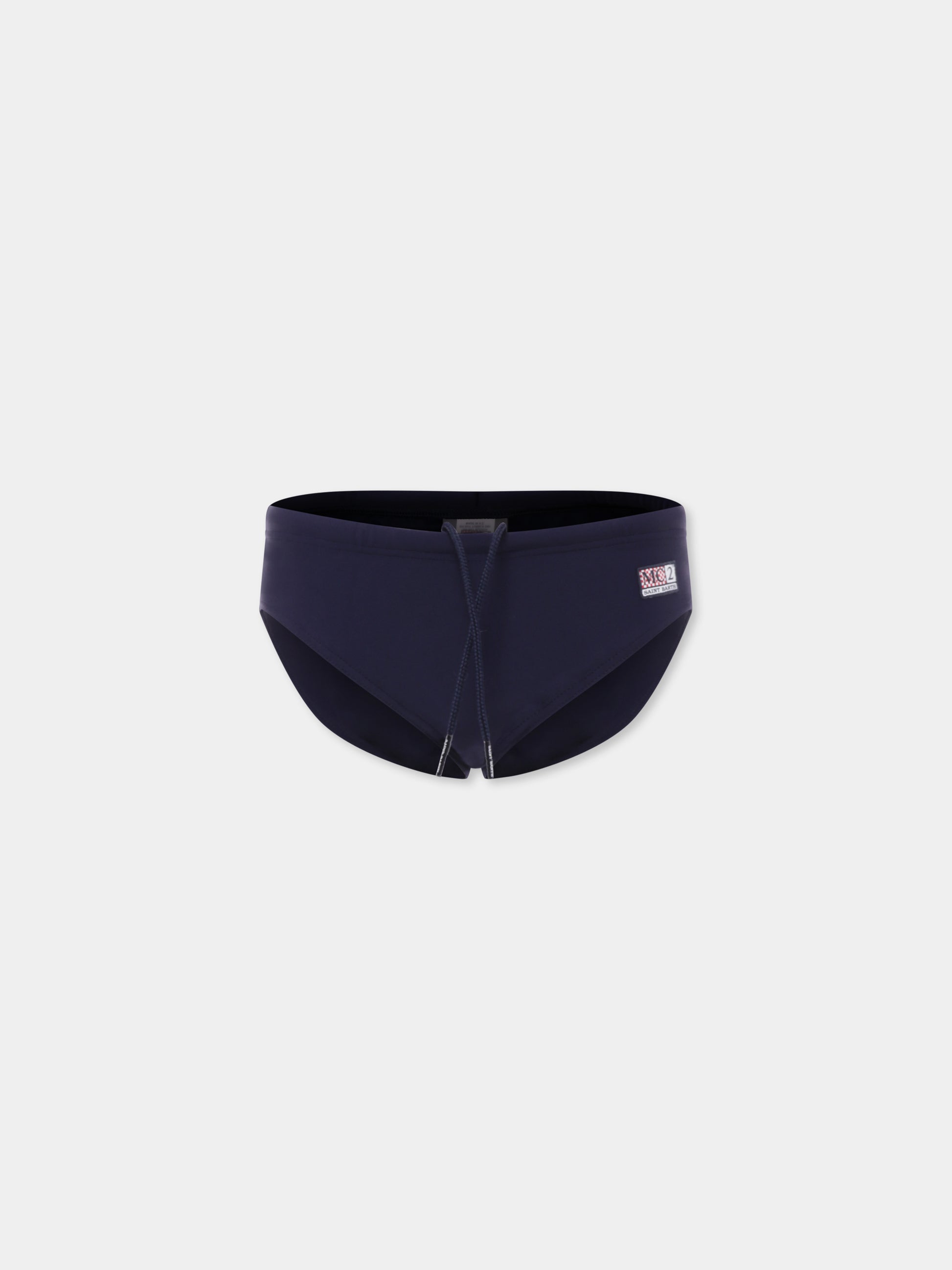 Slip mare blu per bambino con logo,Mc2 Saint Barth,BIL0001 00151H