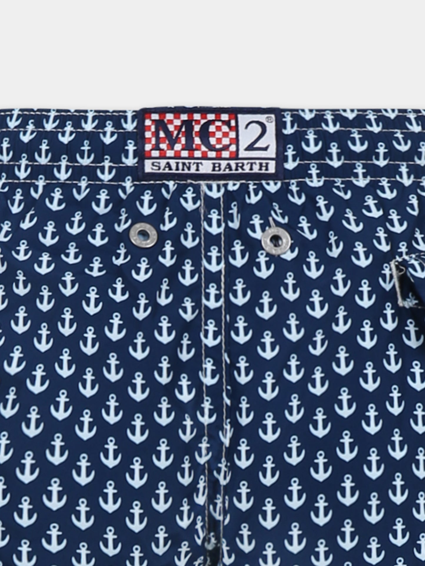 Boxer mare blu per bambino con ancora all over,Mc2 Saint Barth,JEA0004 02404H