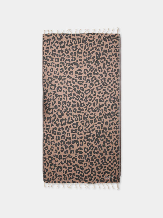 Brown beach towel for girl