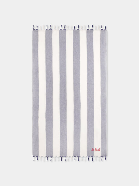 Telo mare blu per bambino con logo,Mc2 Saint Barth,FOUL002 01467H