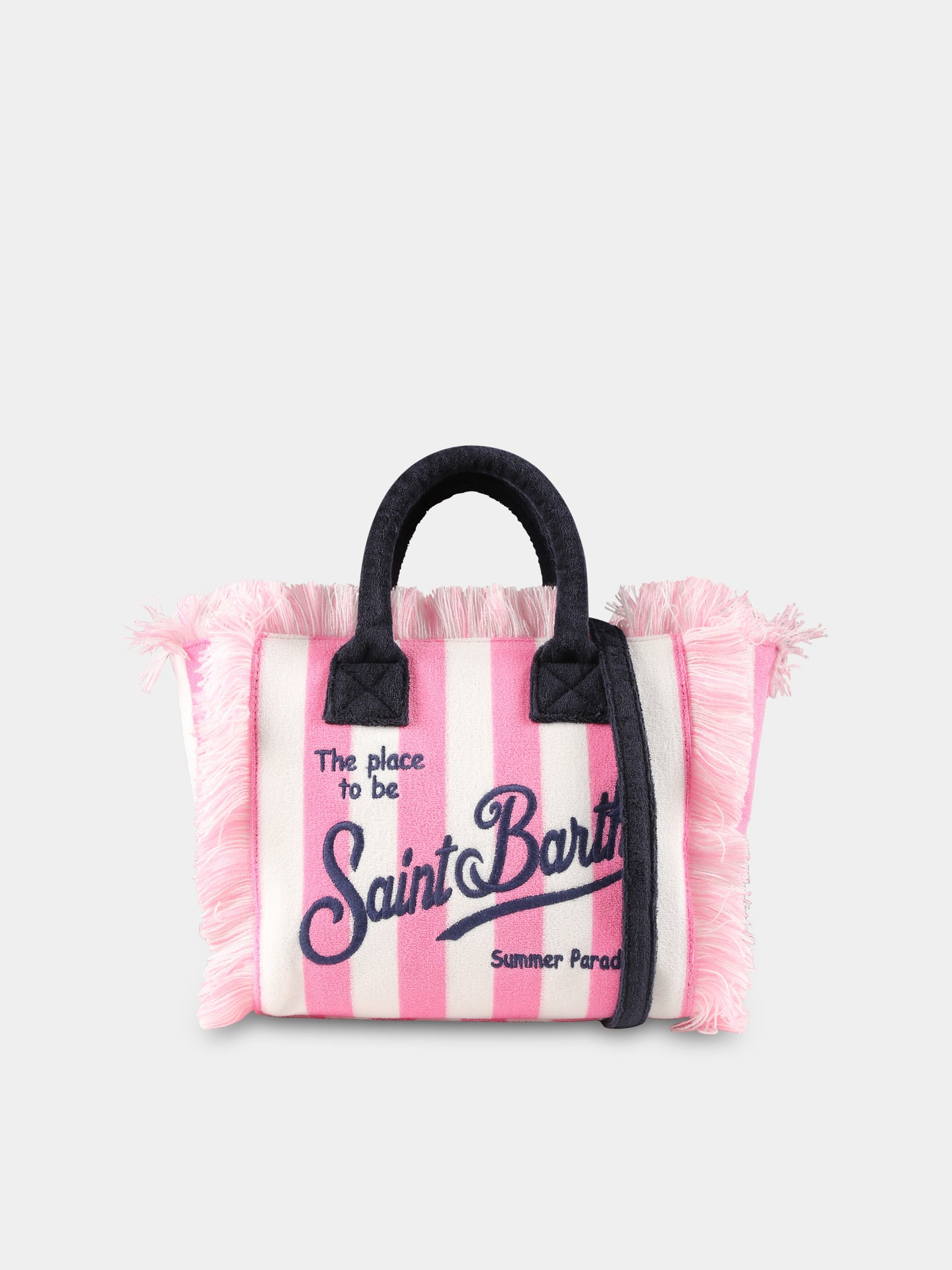 Borsa mare Colette rosa per bambina con logo,Mc2 Saint Barth,COL0005 01507H