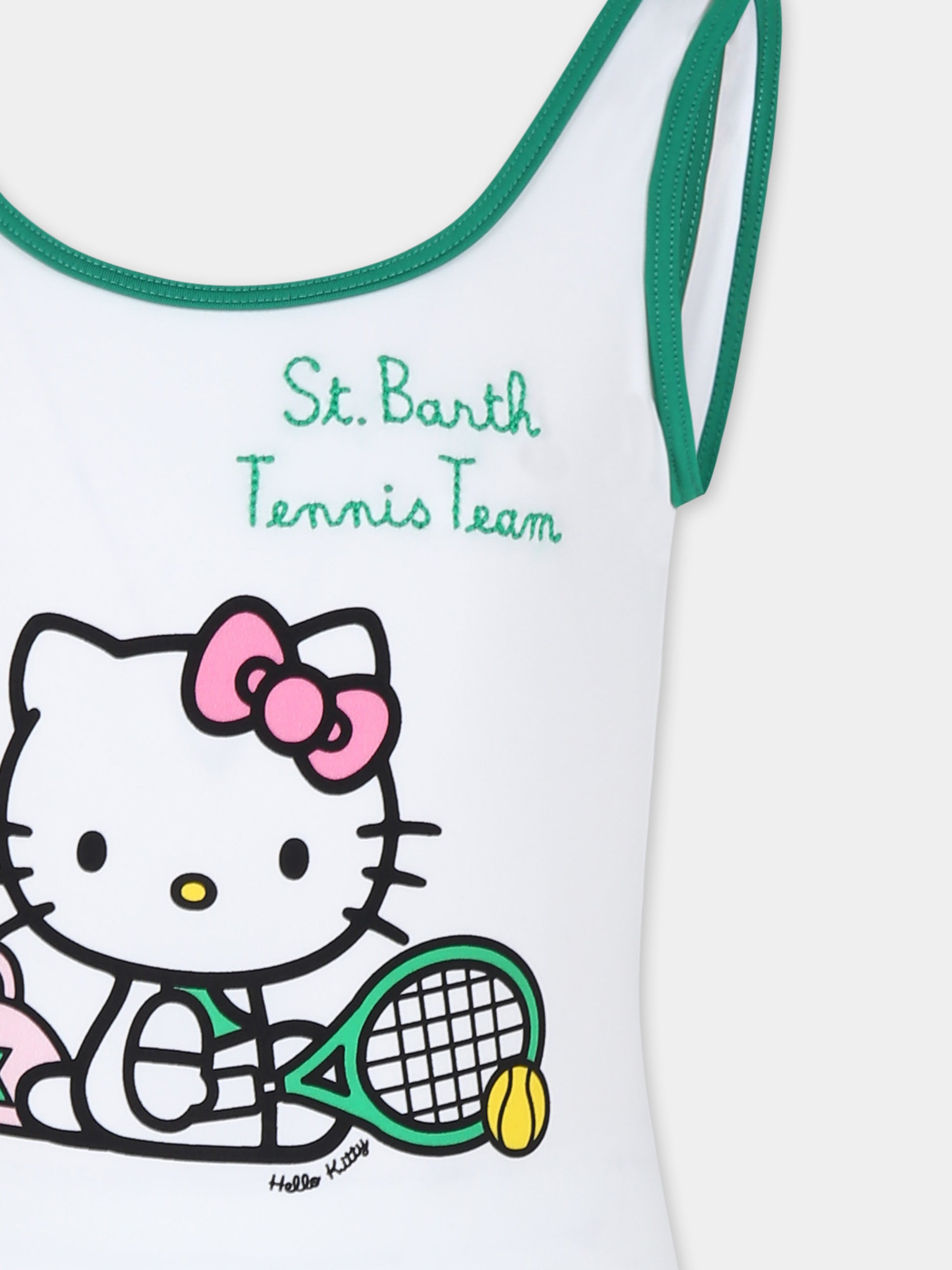 Costume intero bianco per bambina con Hello Kitty,Mc2 Saint Barth,CARA003 00085H