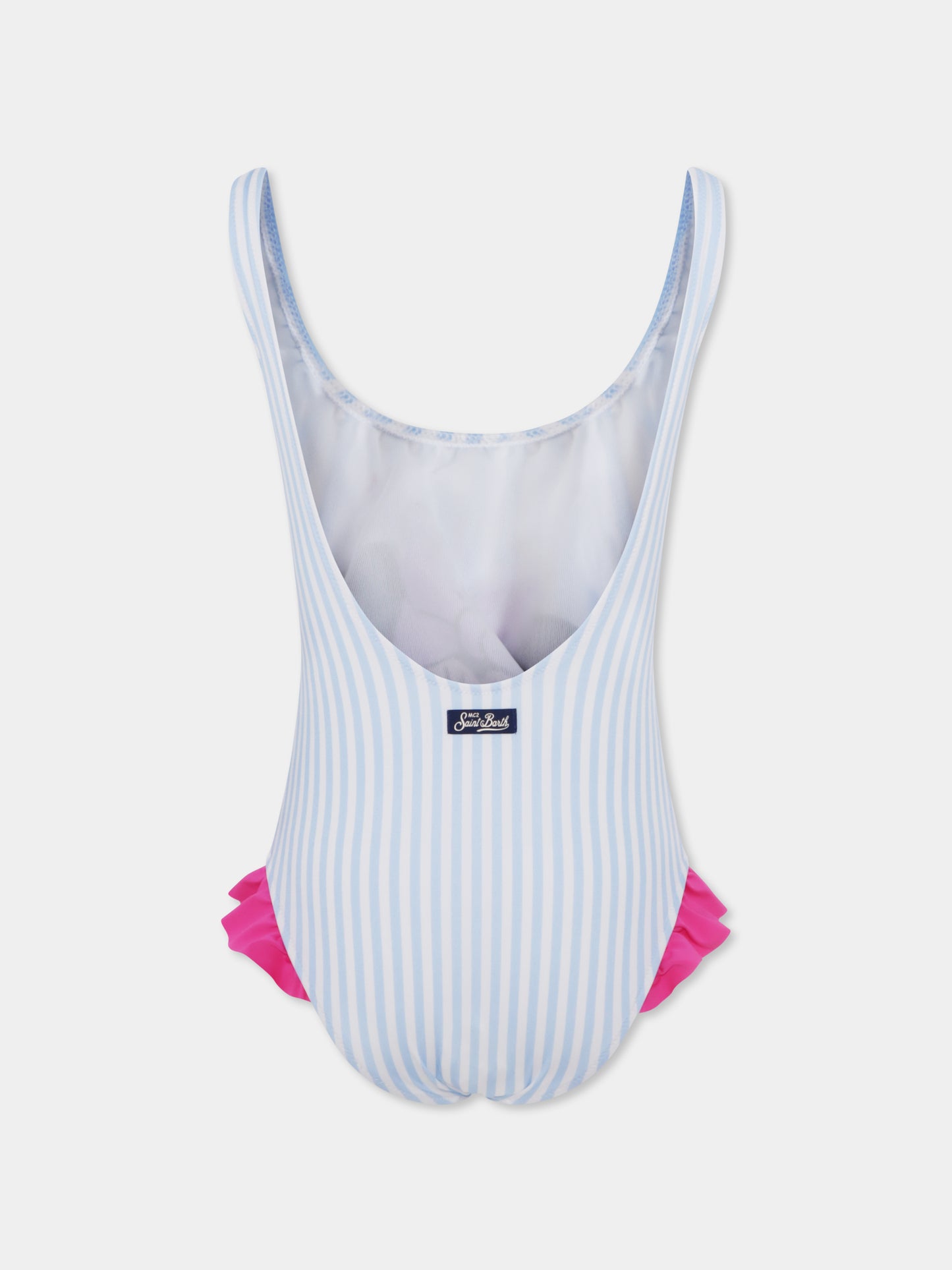 Costume intero celeste per bambina con Minnie,Mc2 Saint Barth,TNA0001 00356H