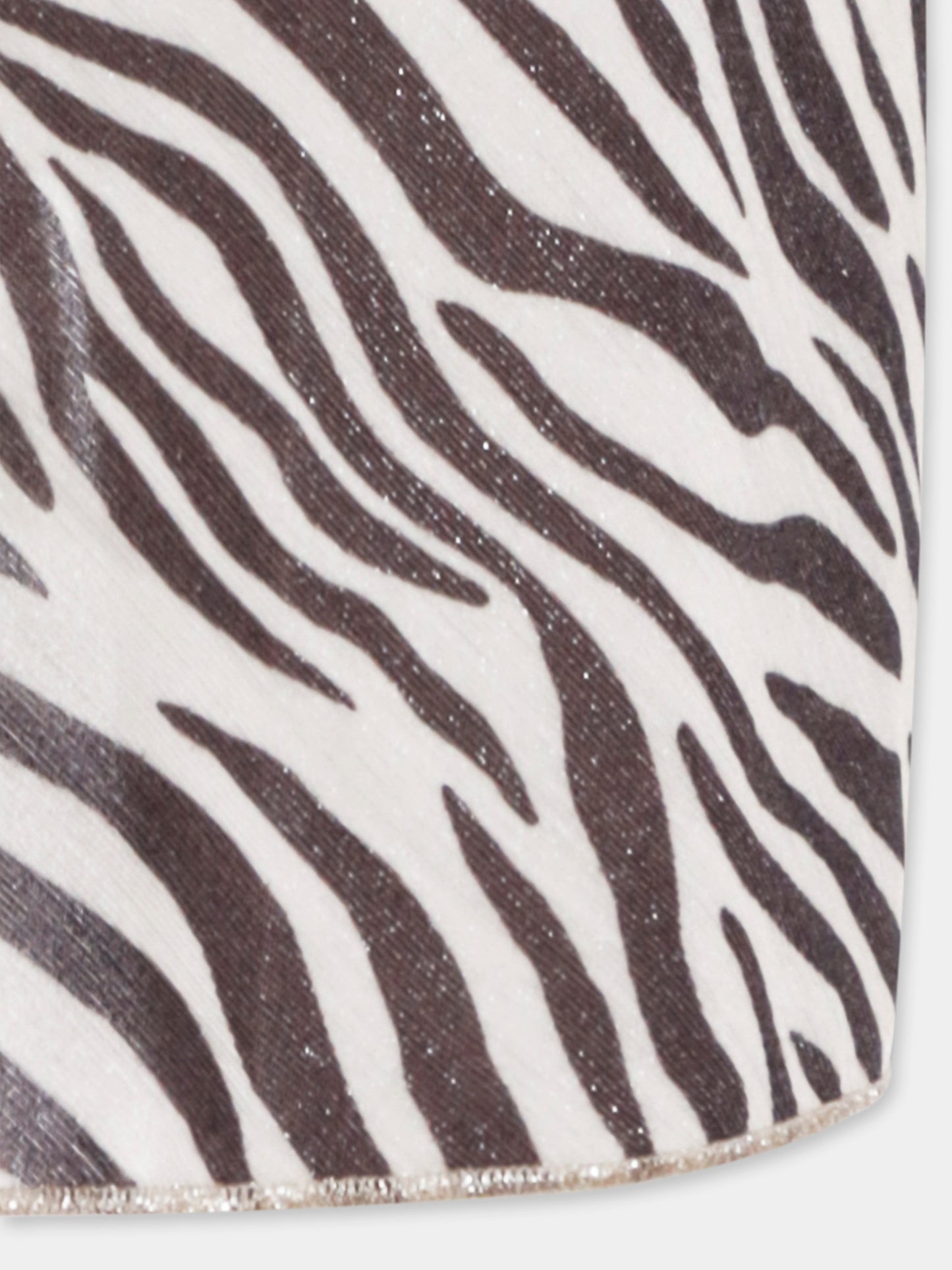 Copricostume beige per bambina con stampa zebrata,Mc2 Saint Barth,SER0003 01444H