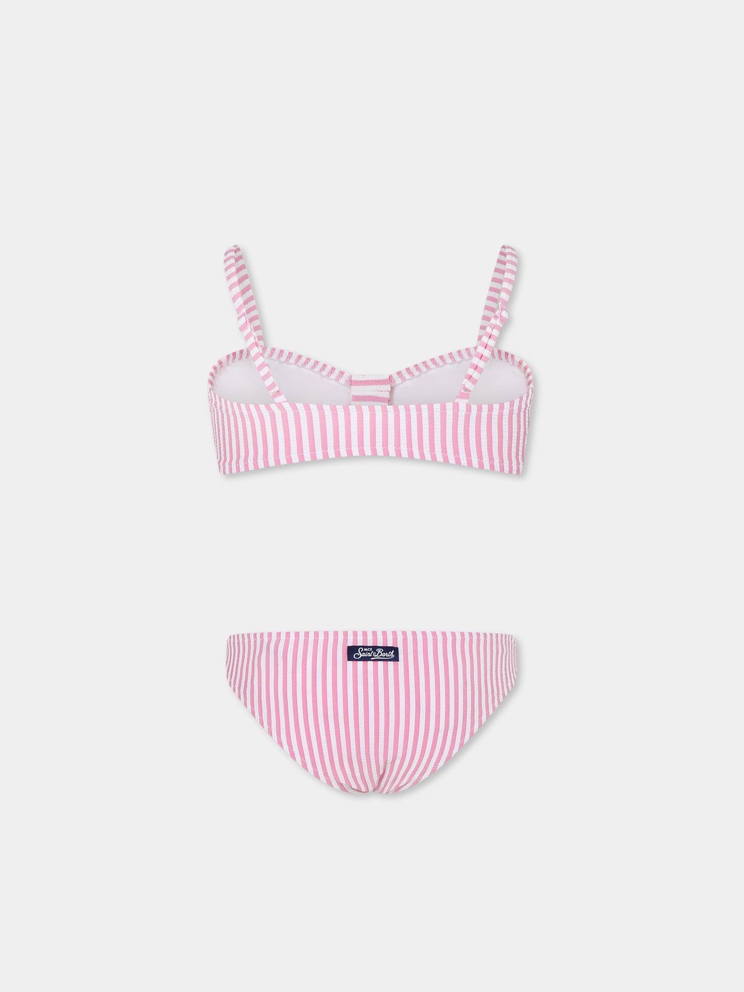 Pink bikini for girl with bow