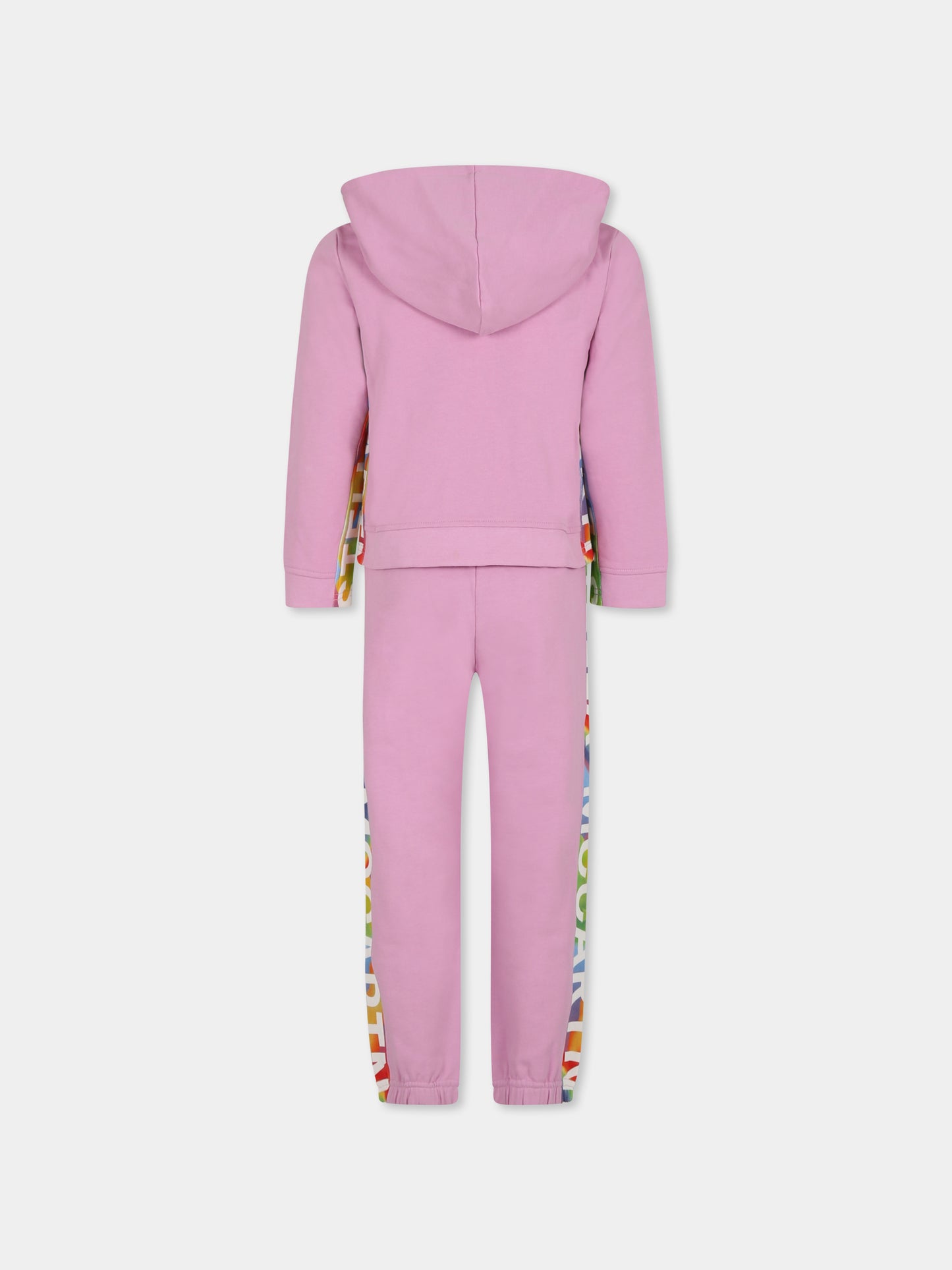 Completo rosa per bambina con logo,Stella Mccartney Kids,TU3B00 Z0499 50G