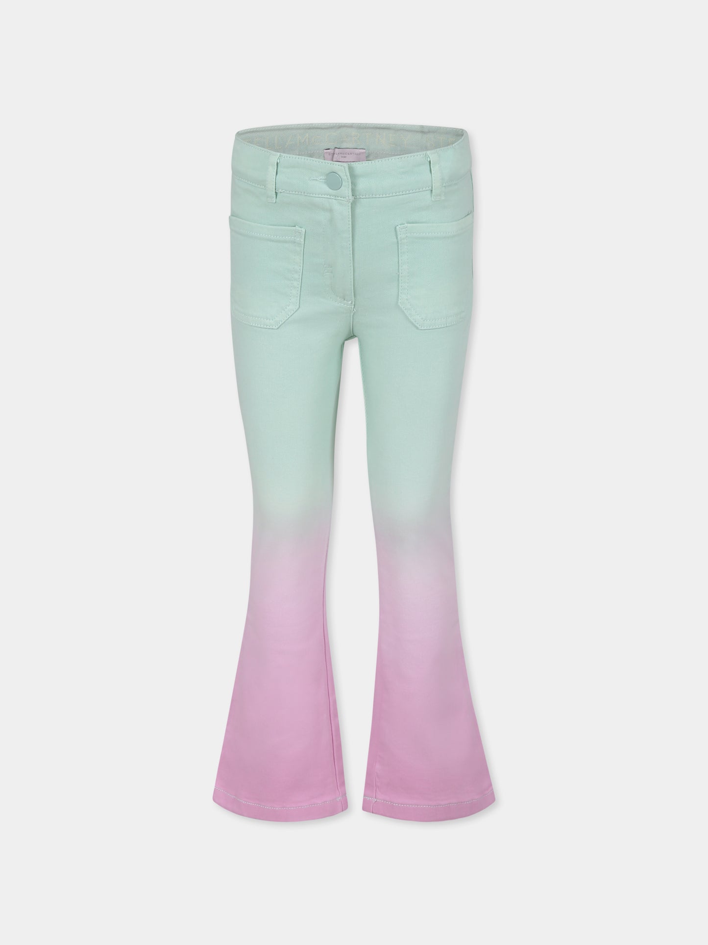 Pantaloni multicolor per bambina con logo,Stella Mccartney Kids,TU6E10 Z0156 999