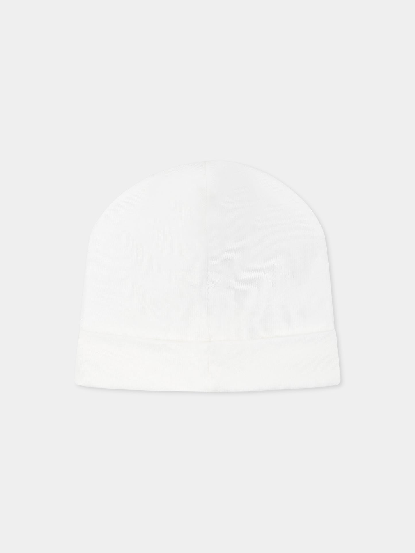 Cappello bianco per neonata con api e logo,Nanán,E25406B