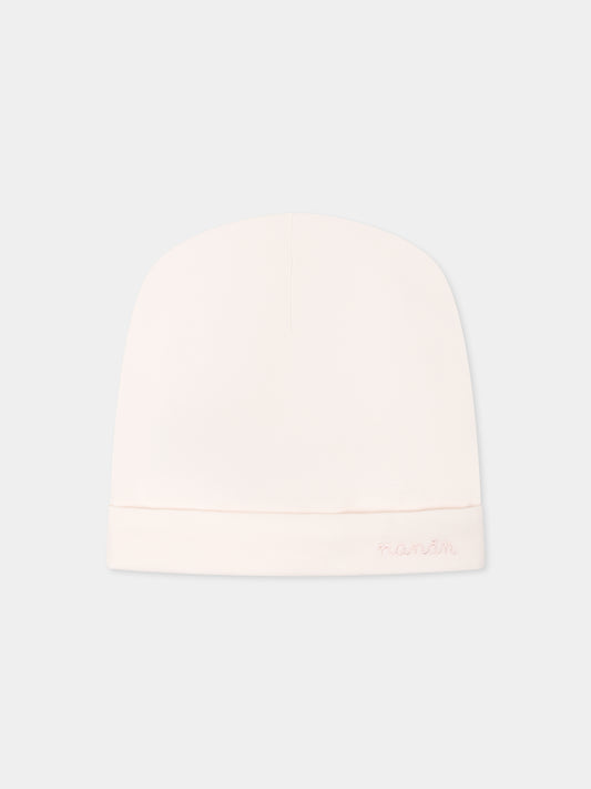 Cappello rosa per neonata con logo,Nanán,E25581R