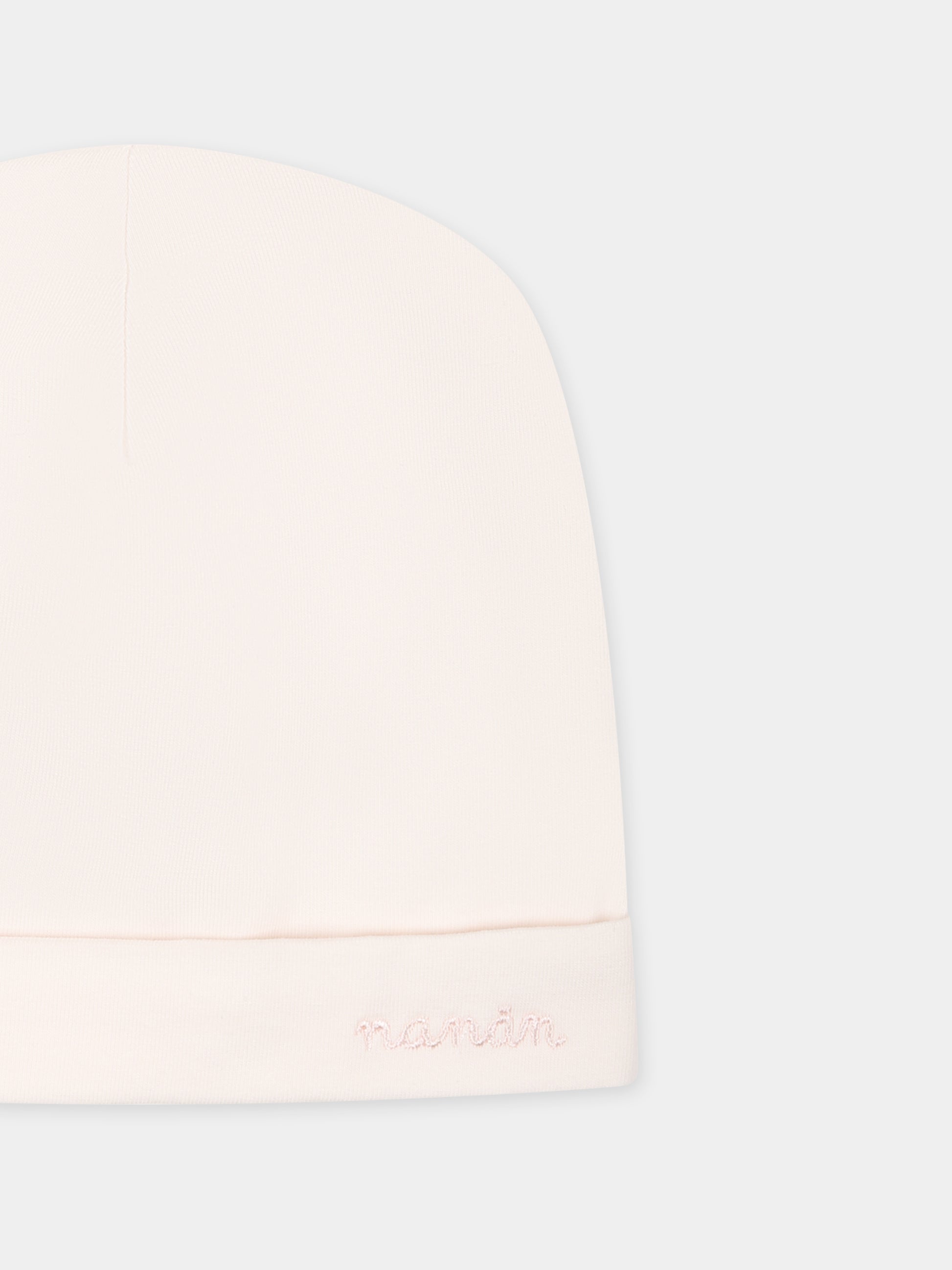 Cappello rosa per neonata con logo,Nanán,E25581R
