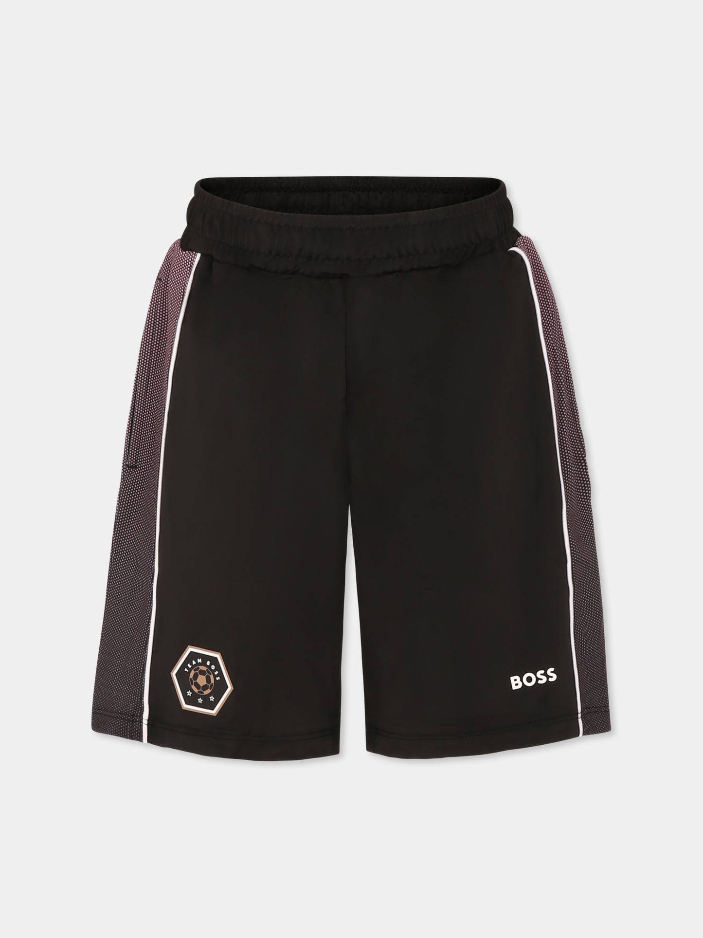 Shorst neri per bambino con logo,Boss,J52692 09B