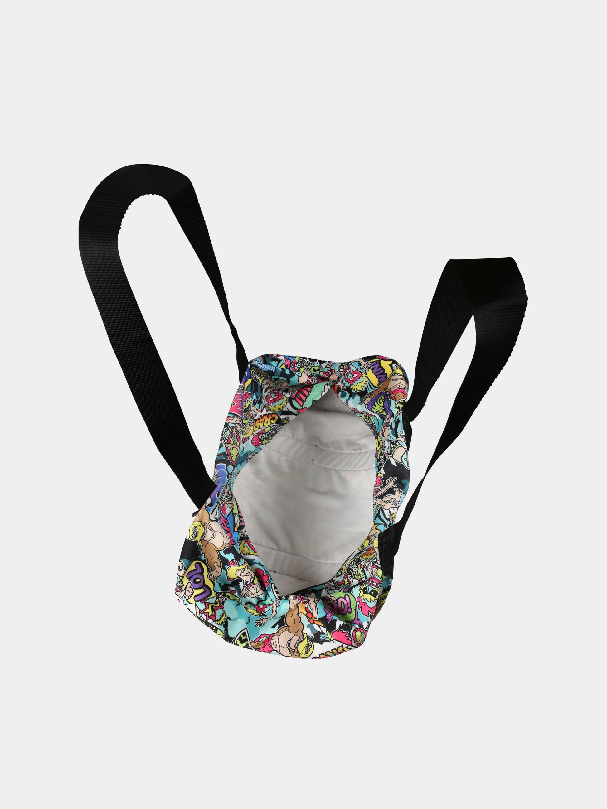 Borsa multicolor per bambino con scimmia e mostri maori,Mousse Kids,SKRB383