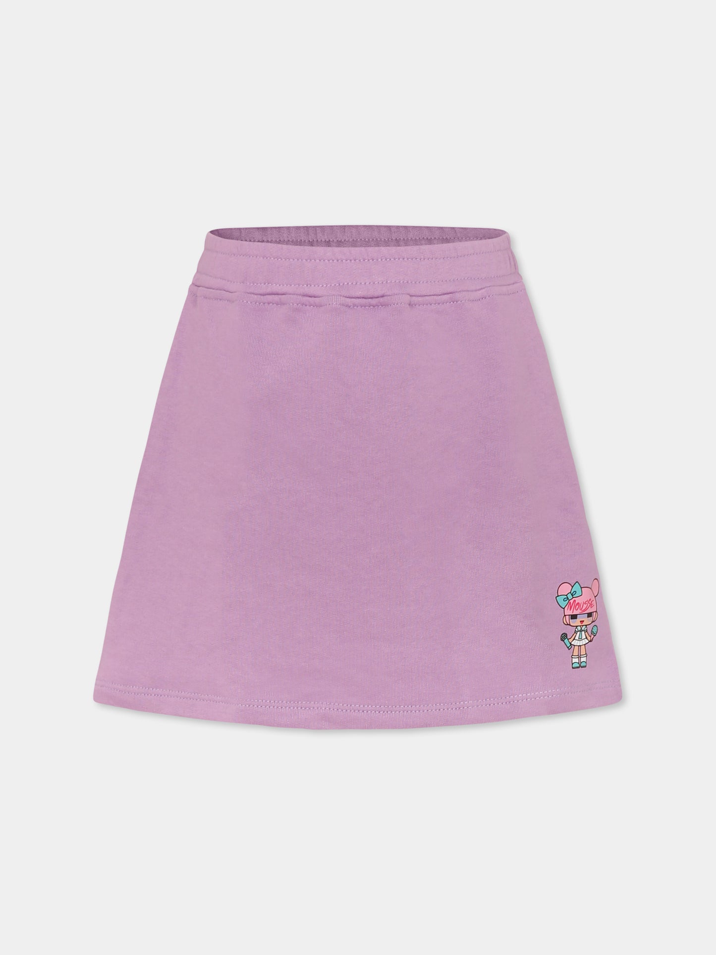 Gonna viola per bambina con bambola,Mousse Kids,SKG374L