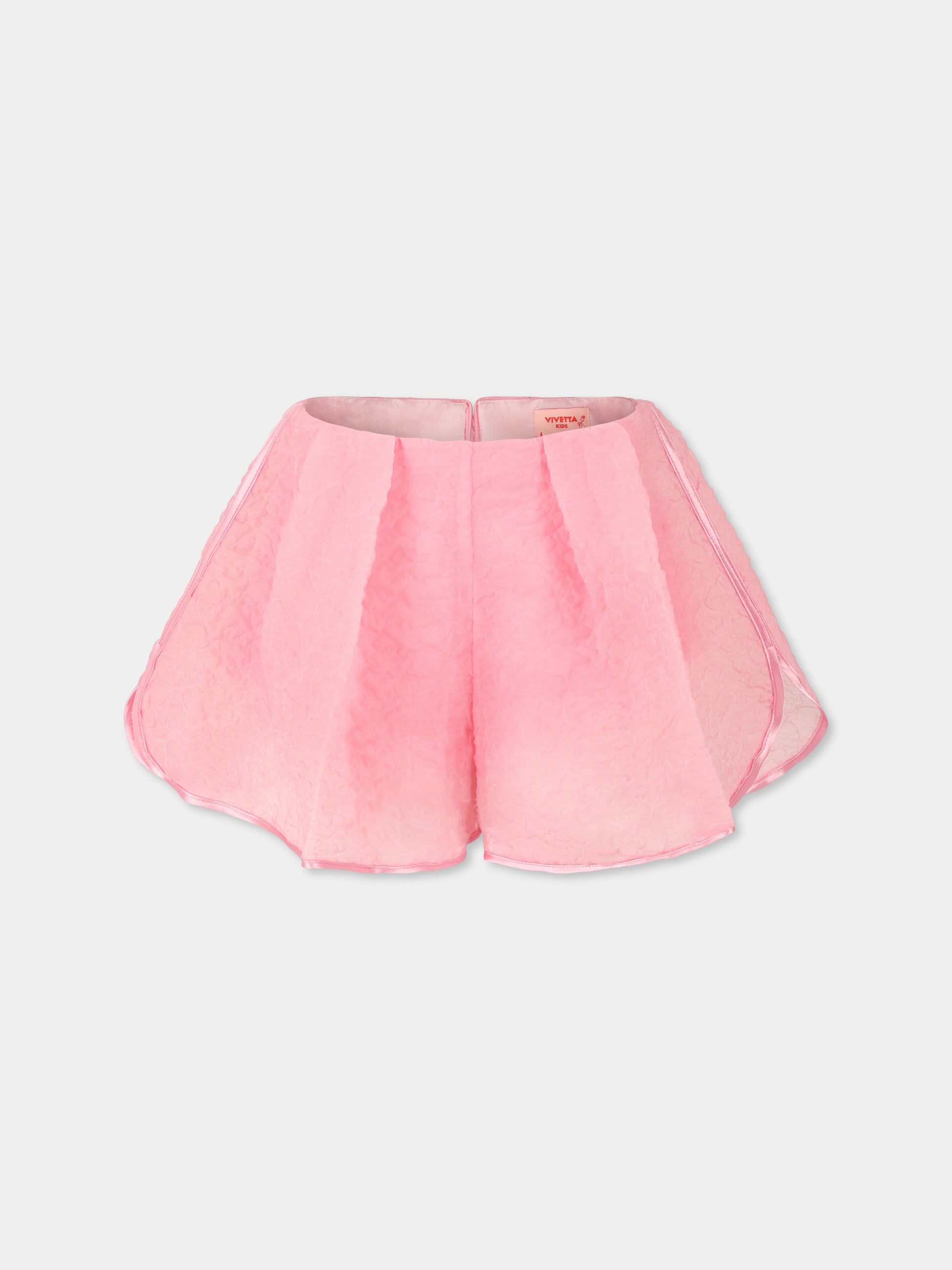 Shorts rosa per bambina,Vivetta Kids,VE2553