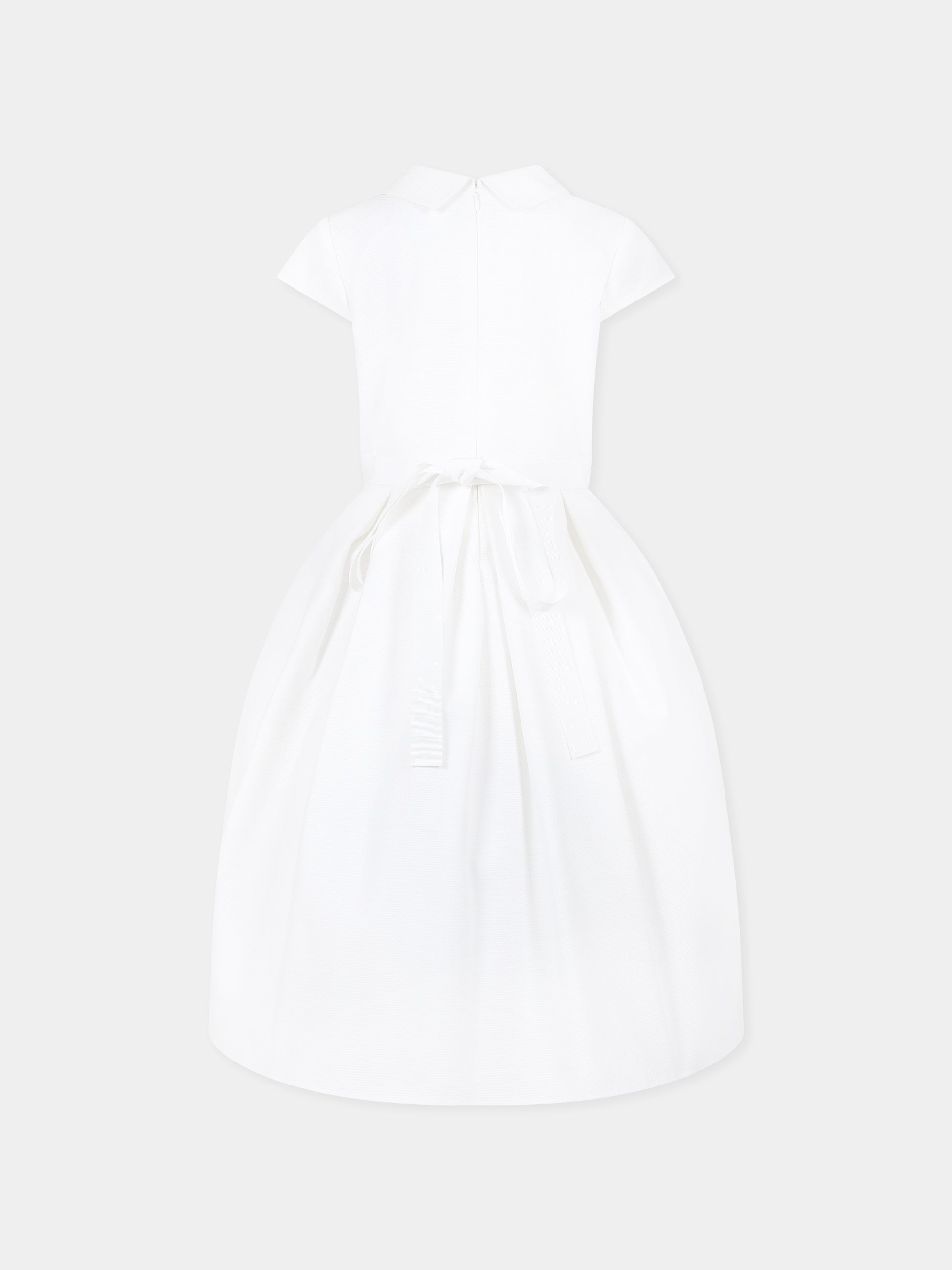 Vestito bianco per bambina con fiori,Raffaella,ABITO PANTELLERIA 10