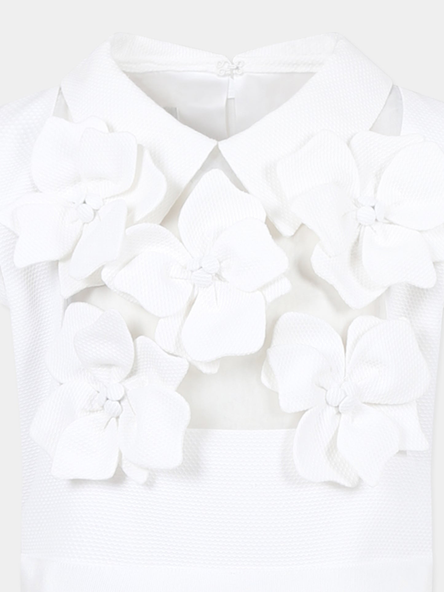 Vestito bianco per bambina con fiori,Raffaella,ABITO PANTELLERIA 10
