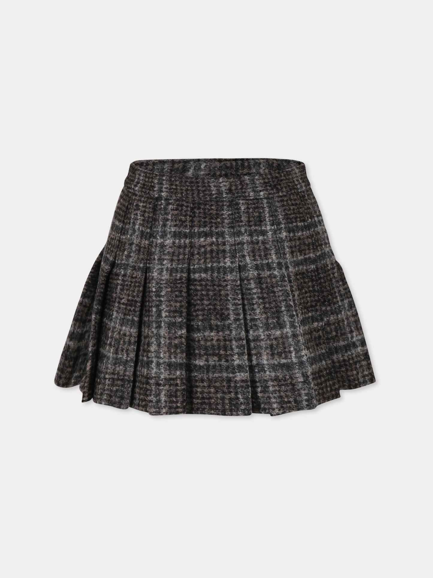 Gonna grigia per bambina,Douuod Kids,DT7A81 U0113 930BG