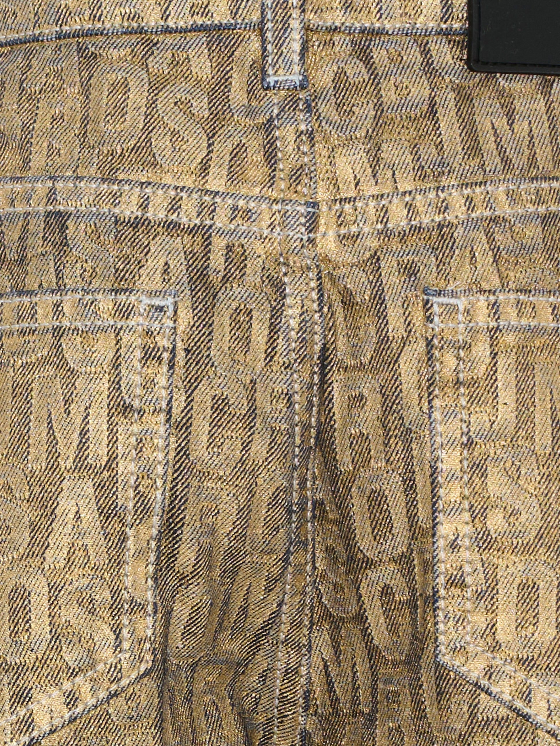 Pantaloni oro per bambina con logo,Marc Jacobs,W60251 32C