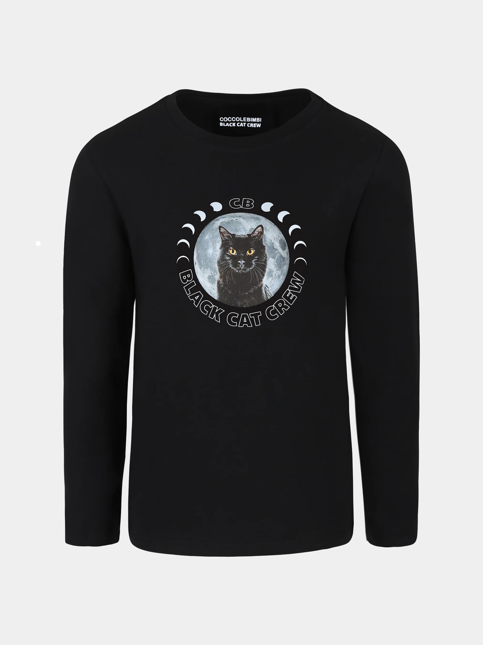 T-shirt nera Black Cat Crew per adulti,Coccolebimbi Limited,BLACKCATCREW-TSHIRT_A